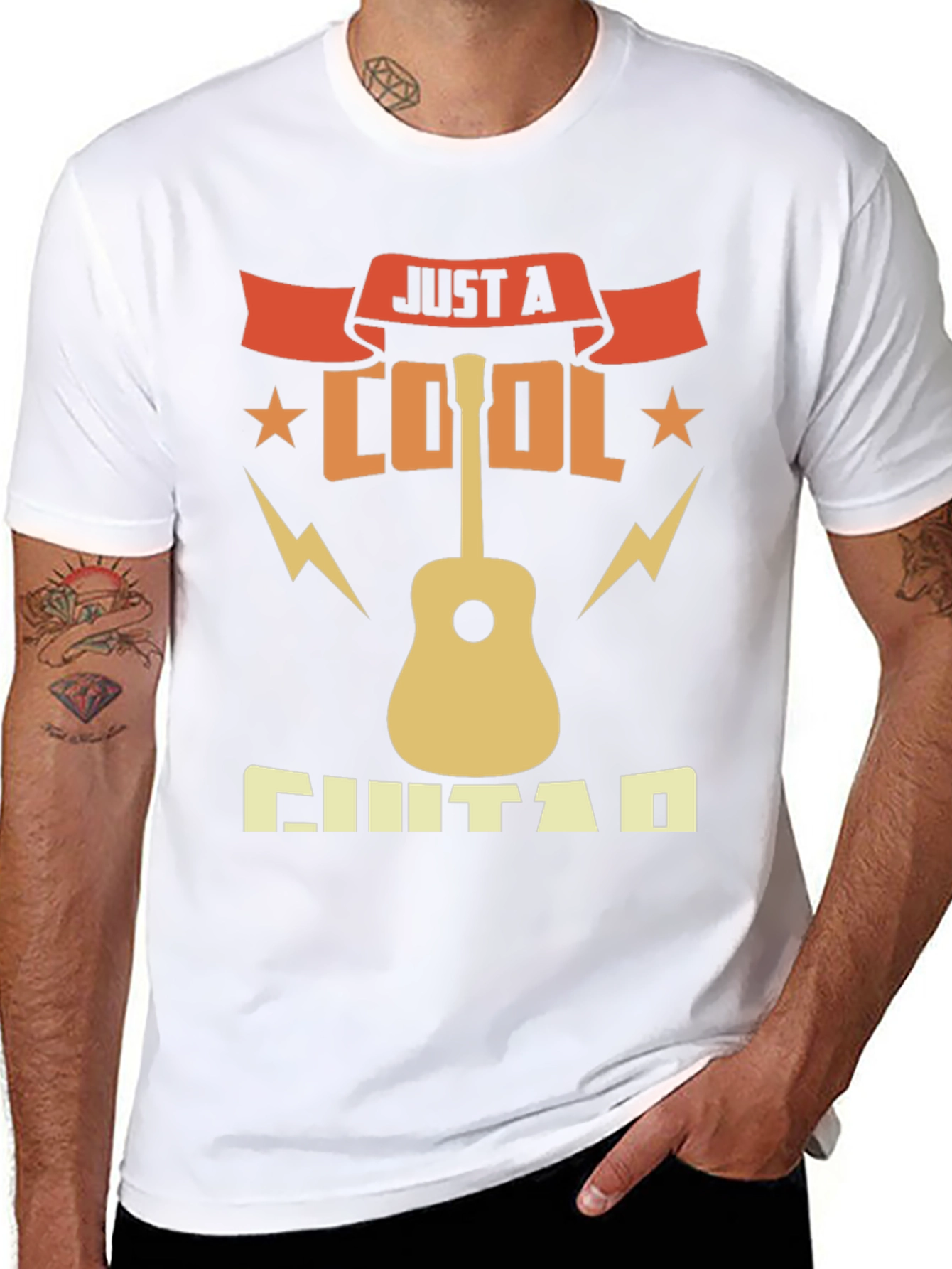 Cool Guitar T-Shirt - Musician Graphic Tee