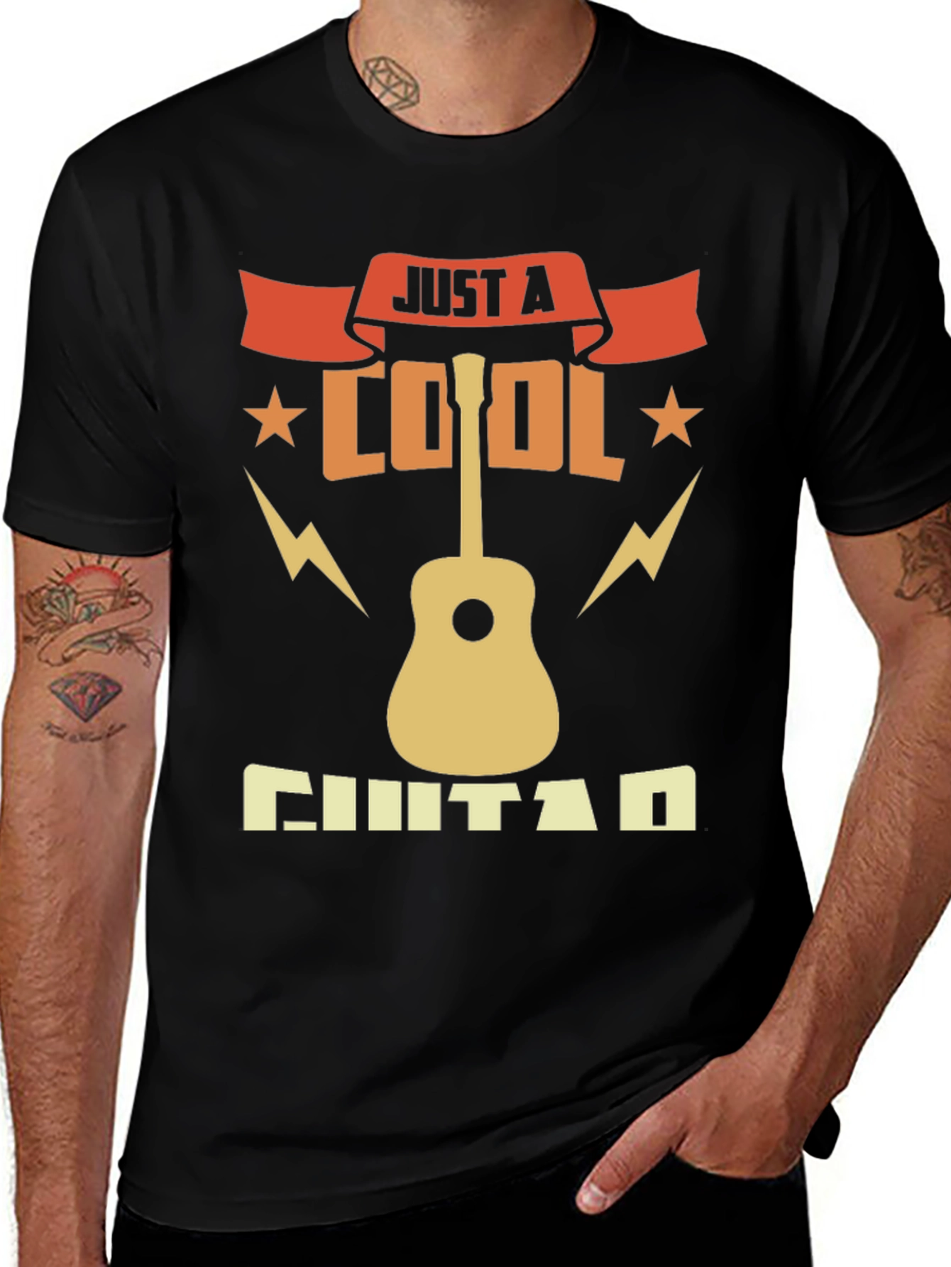 Cool Guitar T-Shirt - Musician Graphic Tee
