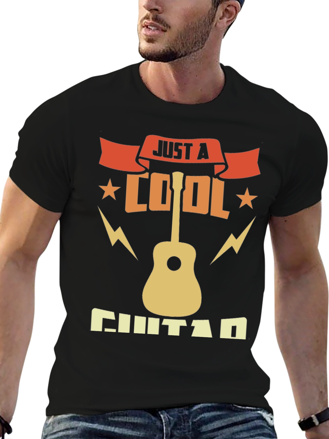 Cool Guitar T-Shirt - Musician Graphic Tee