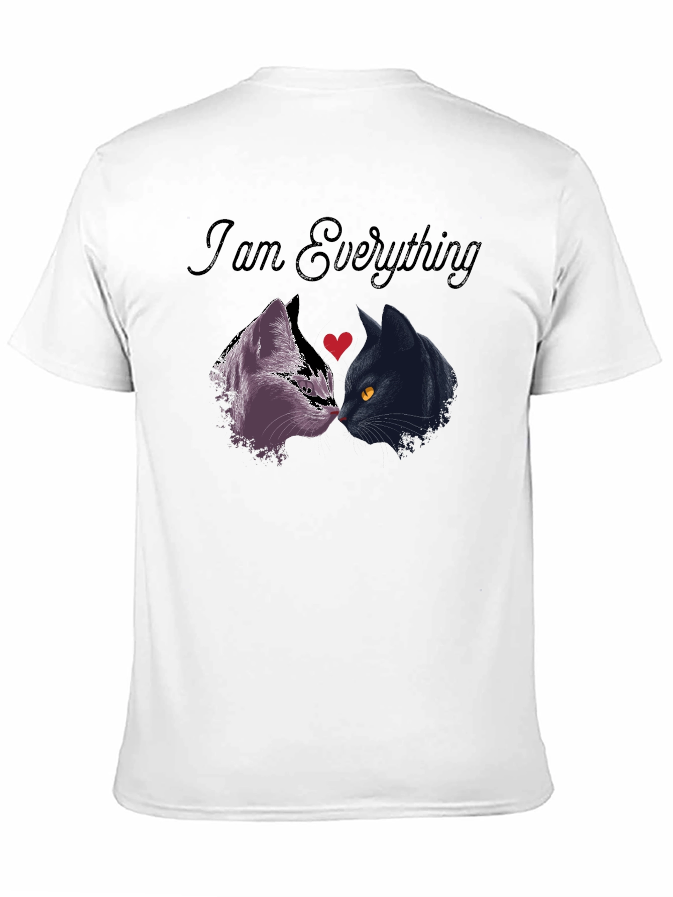 I Am Everything Cat Lover T-Shirt - Black