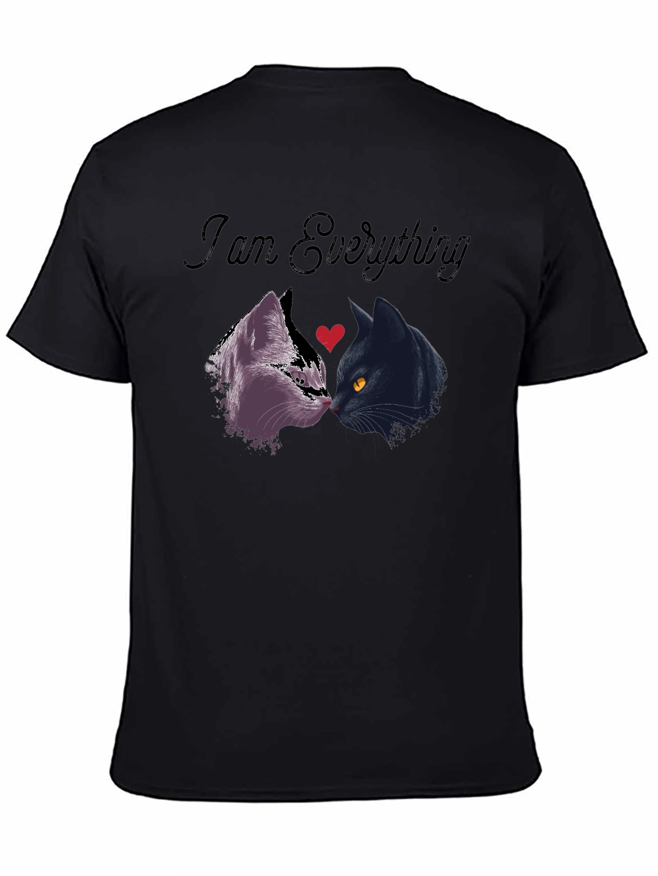 I Am Everything Cat Lover T-Shirt - Black