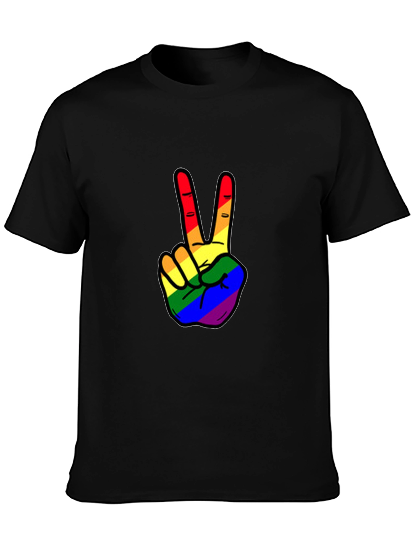 Rainbow Peace Sign T-Shirt - Pride Apparel