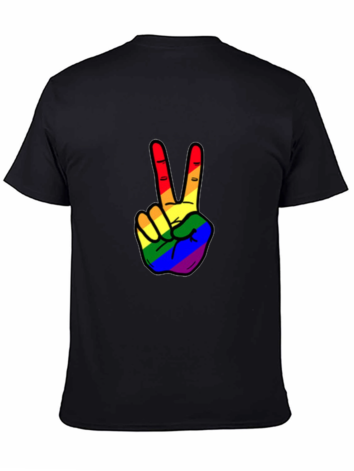 Rainbow Peace Sign T-Shirt - Pride Apparel