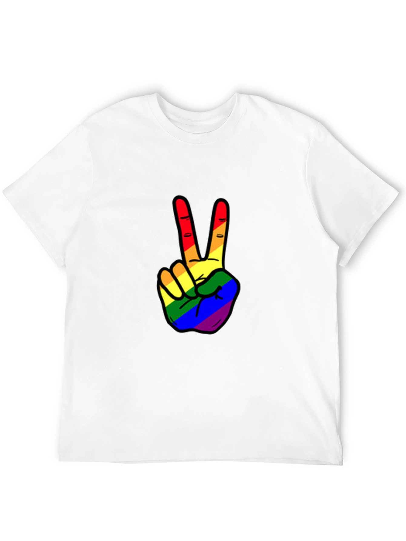 Rainbow Peace Sign T-Shirt - Pride Apparel