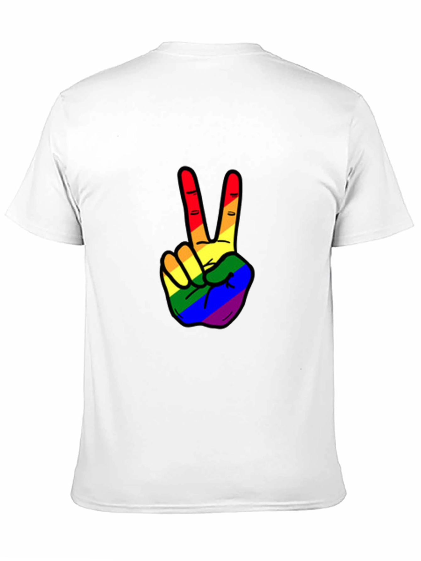 Rainbow Peace Sign T-Shirt - Pride Apparel