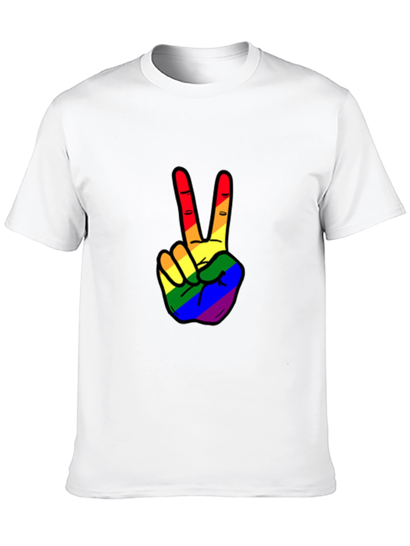 Rainbow Peace Sign T-Shirt - Pride Apparel