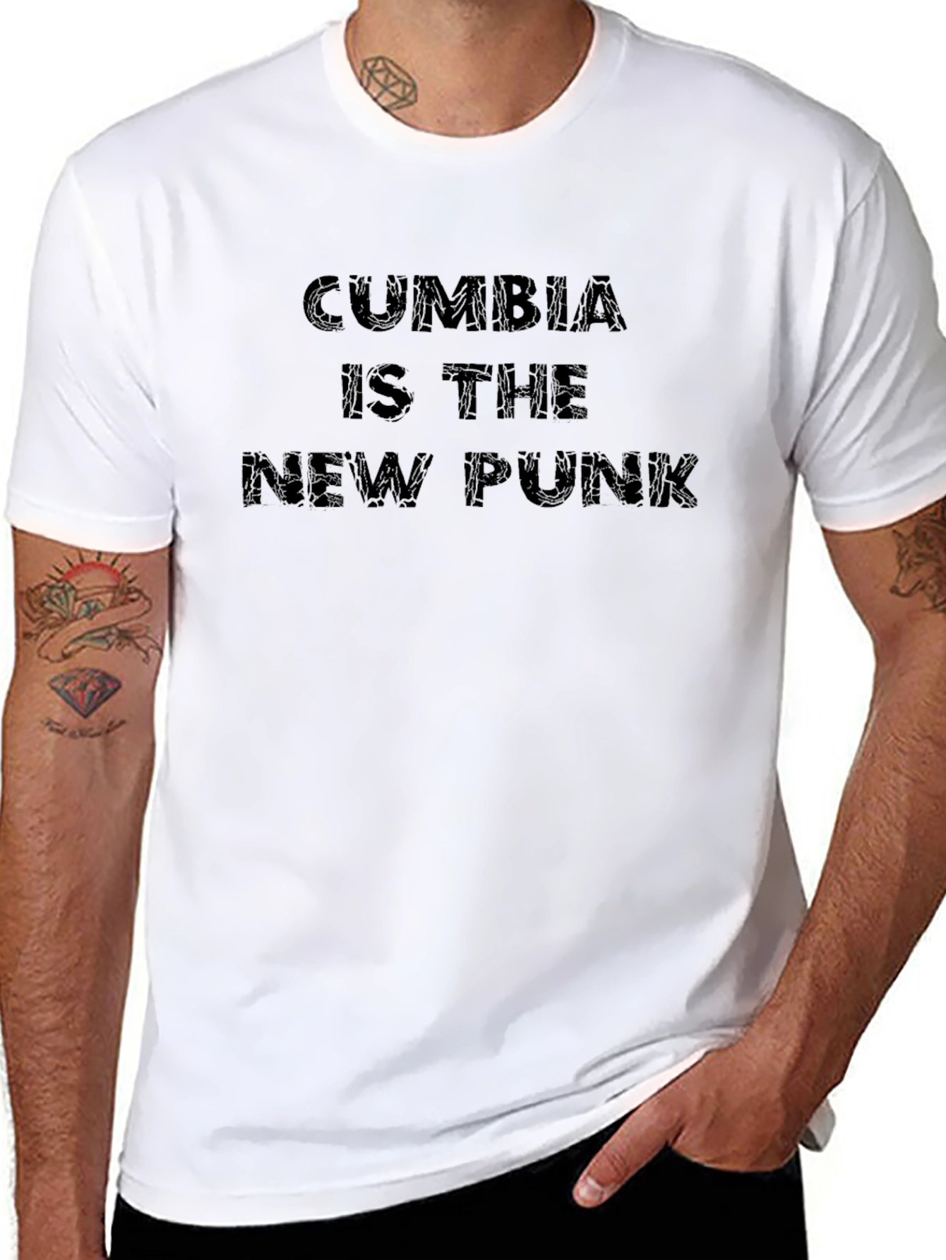 Cumbia Is The New Punk Graphic Tee - Black