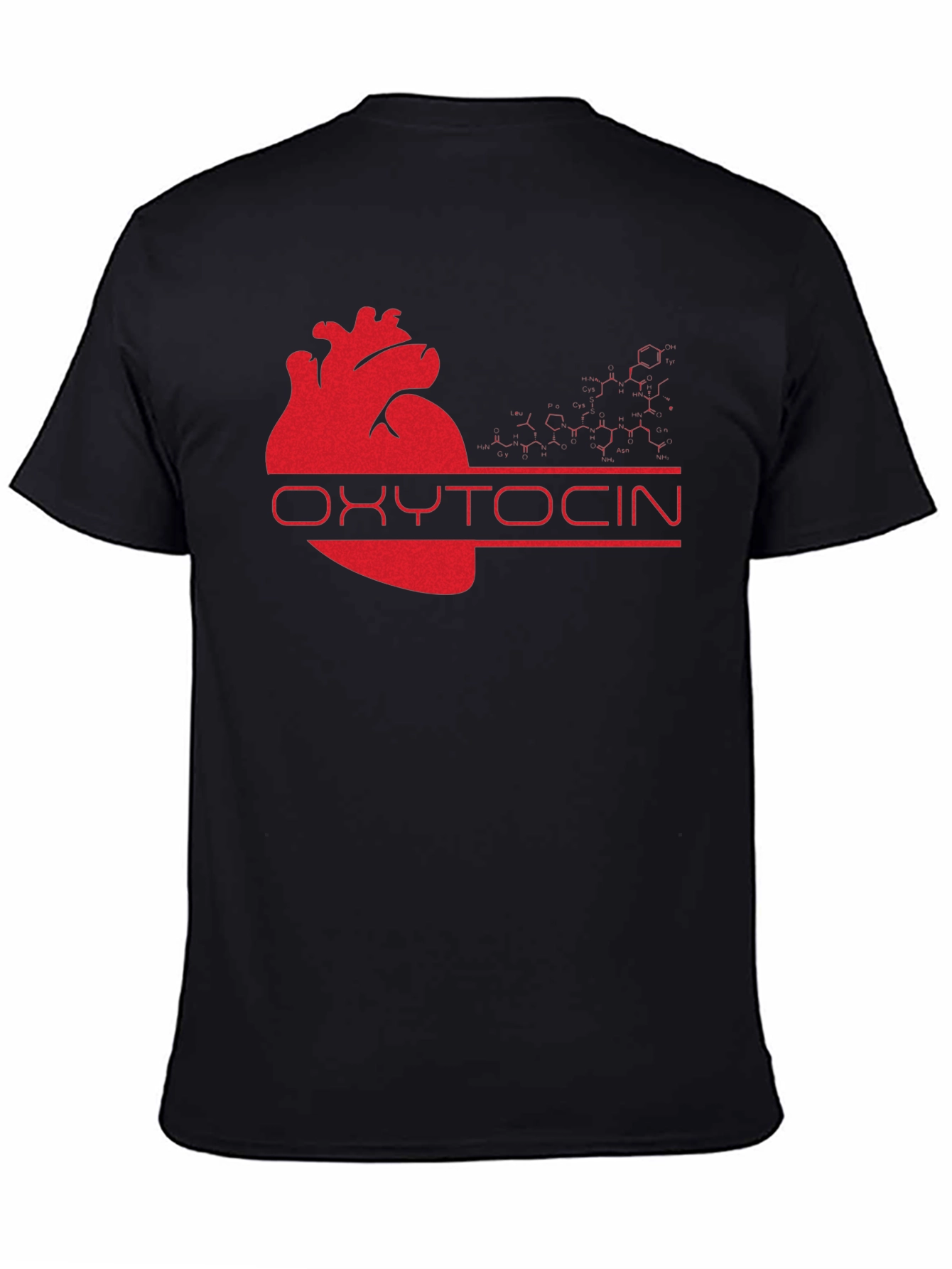 Oxytocin Heart Graphic Tee - Black