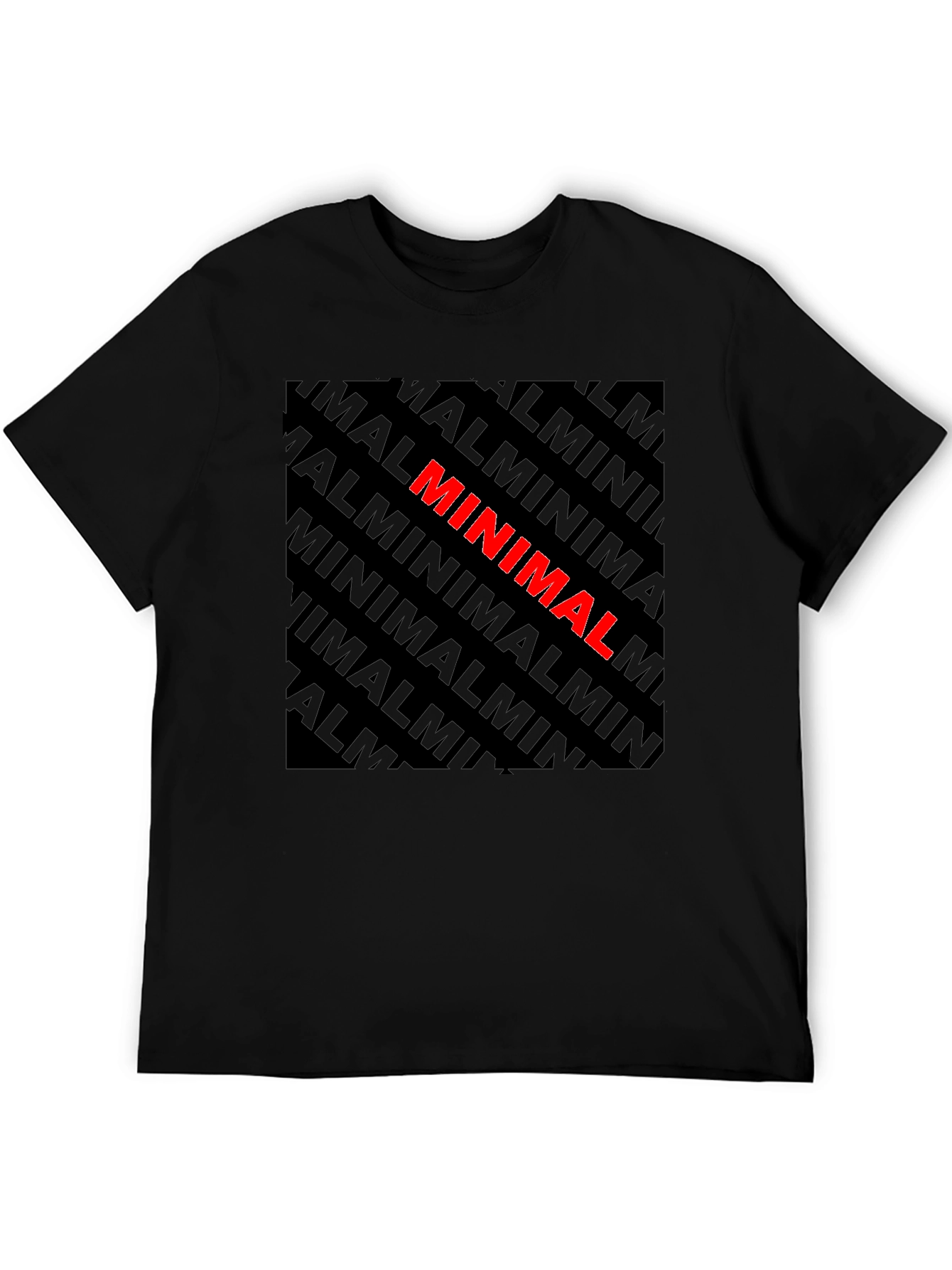 Minimalist Graphic Tee - Black Cotton T-Shirt