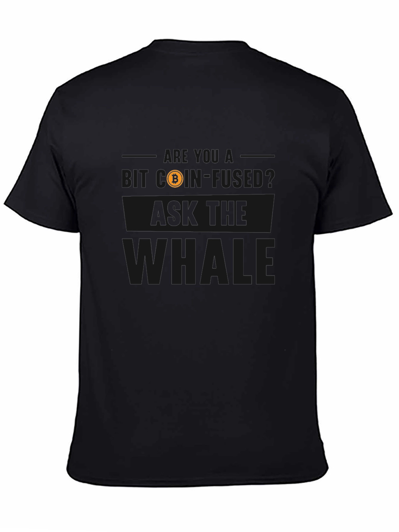 Bitcoin Whale Black T-Shirt - Crypto Investor Tee