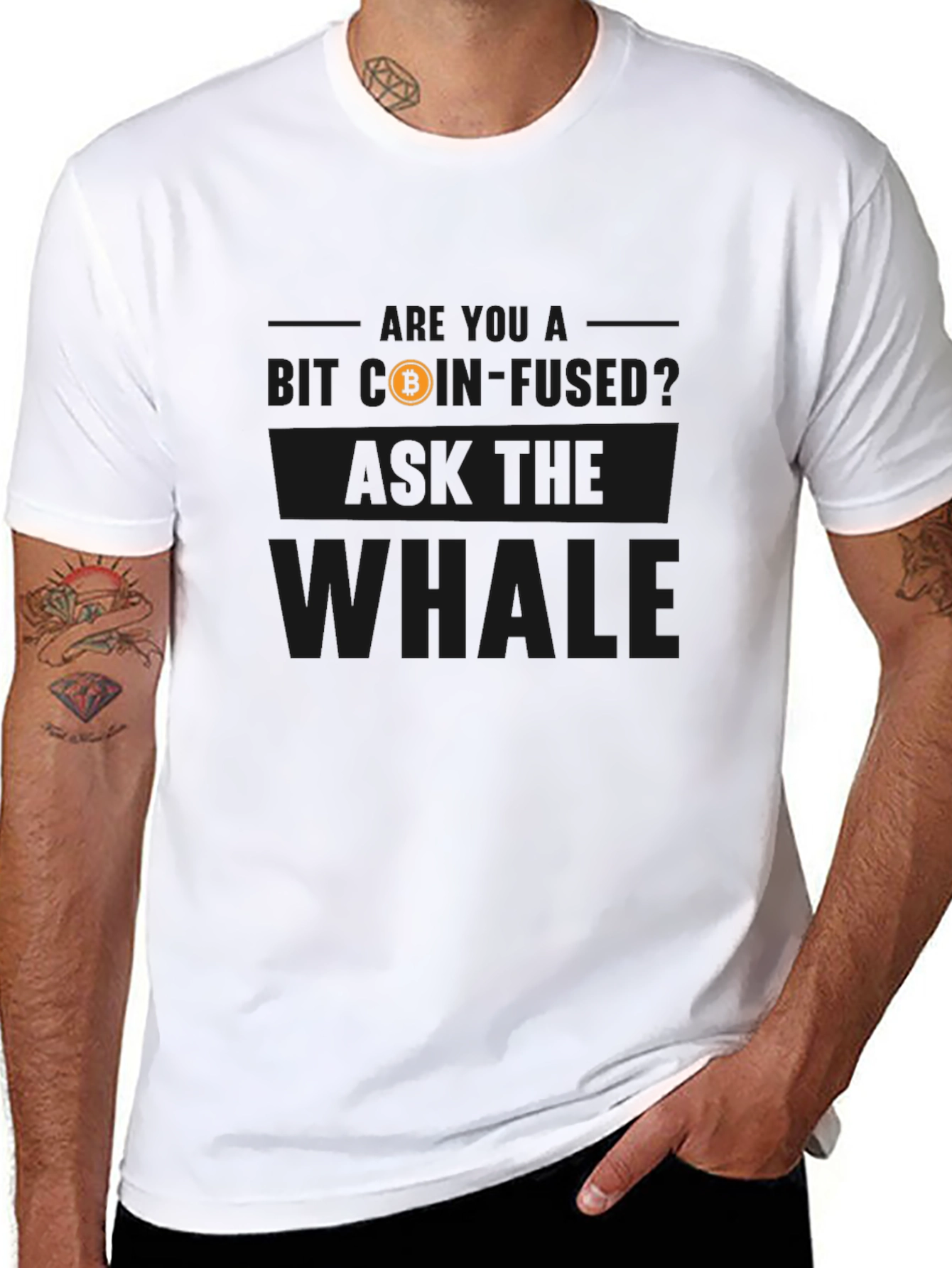 Bitcoin Whale Black T-Shirt - Crypto Investor Tee
