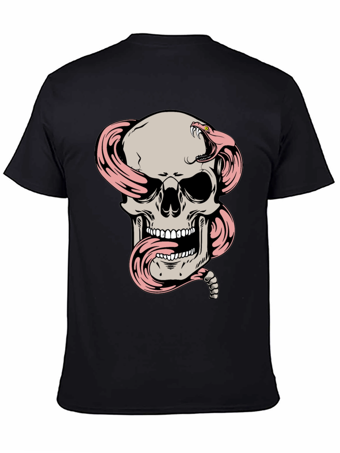 Skull and Snake Graphic T-Shirt