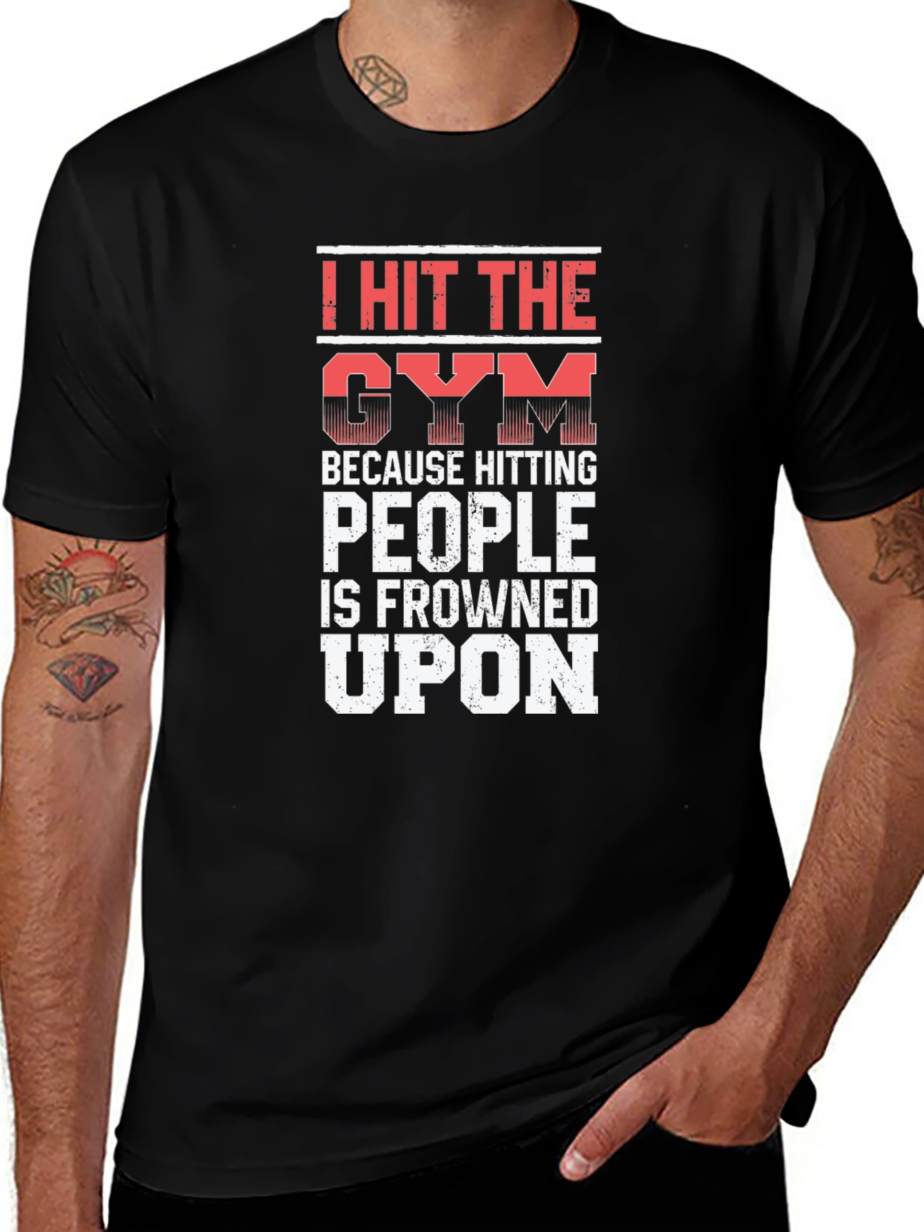 Gym Humor Graphic Tee - Fitness Motivation Shirt