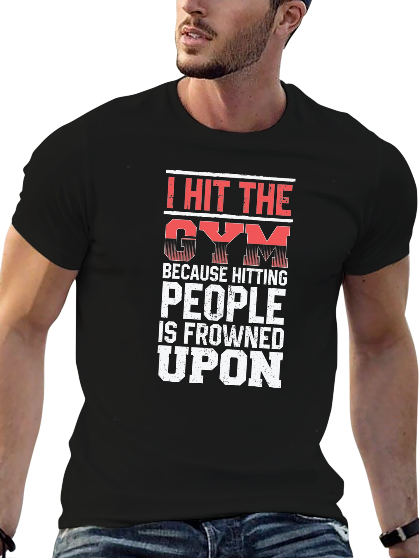 Gym Humor Graphic Tee - Fitness Motivation Shirt