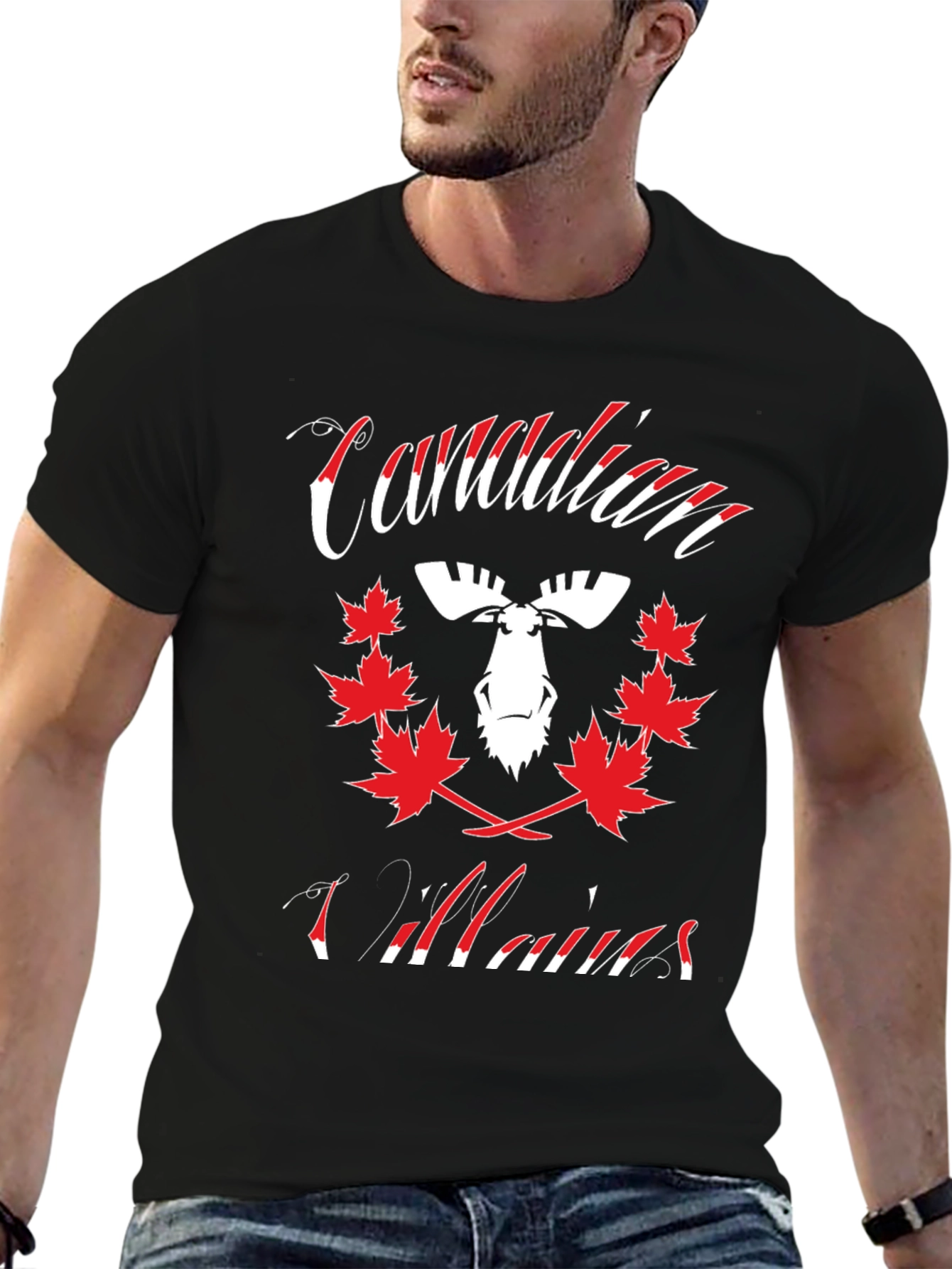 Canadian Villains Moose T-Shirt - Unique Design