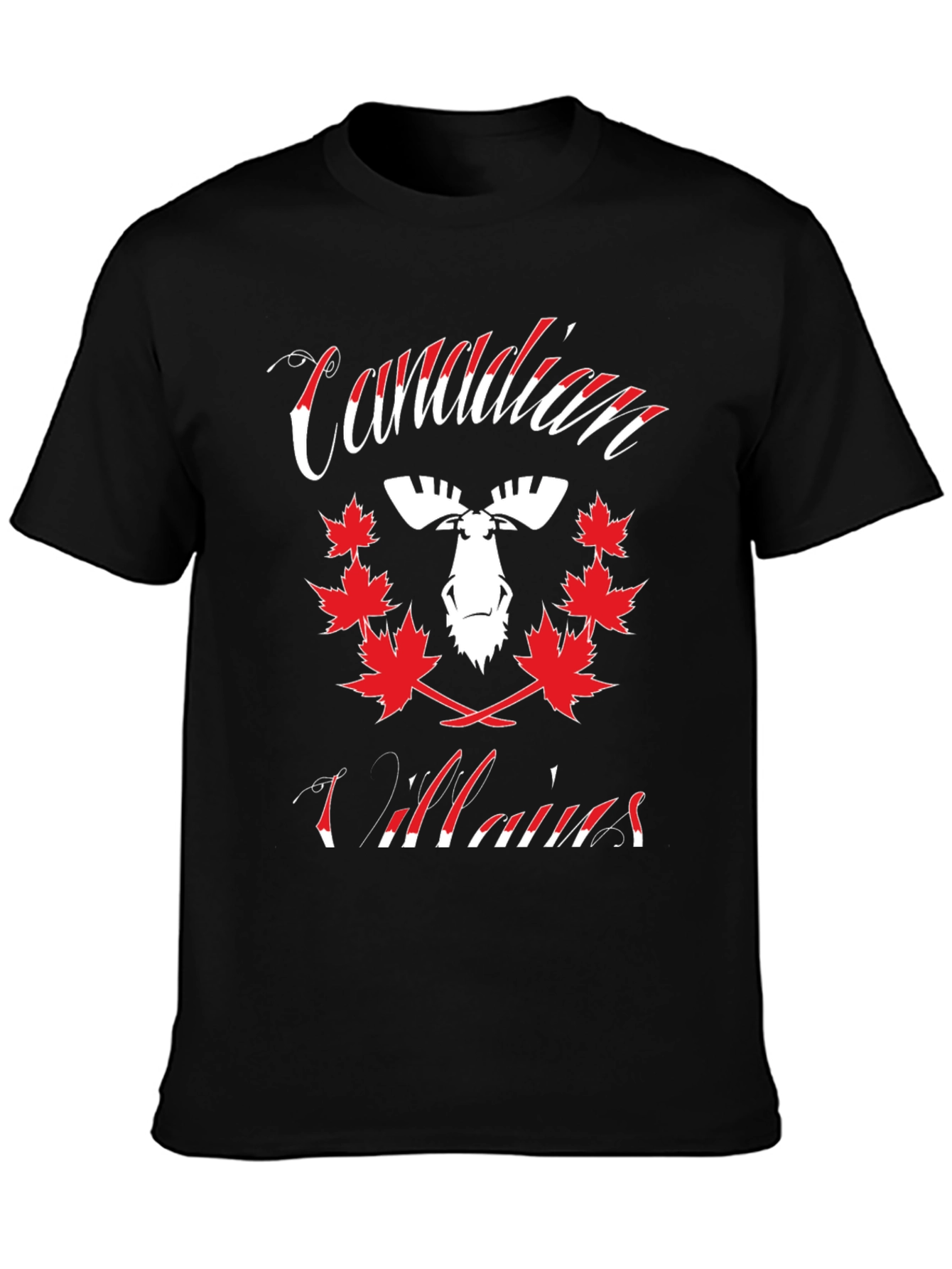 Canadian Villains Moose T-Shirt - Unique Design
