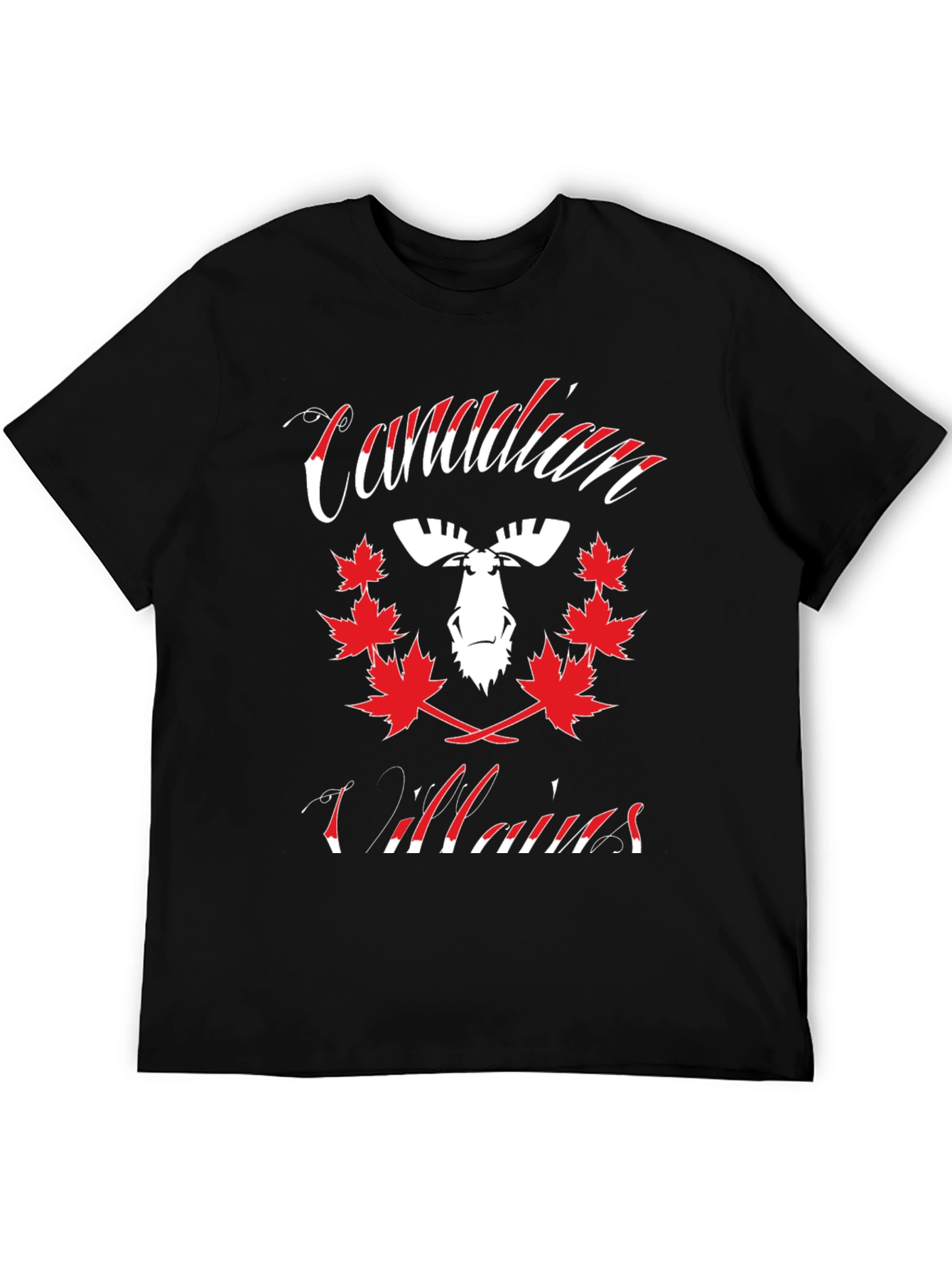 Canadian Villains Moose T-Shirt - Unique Design