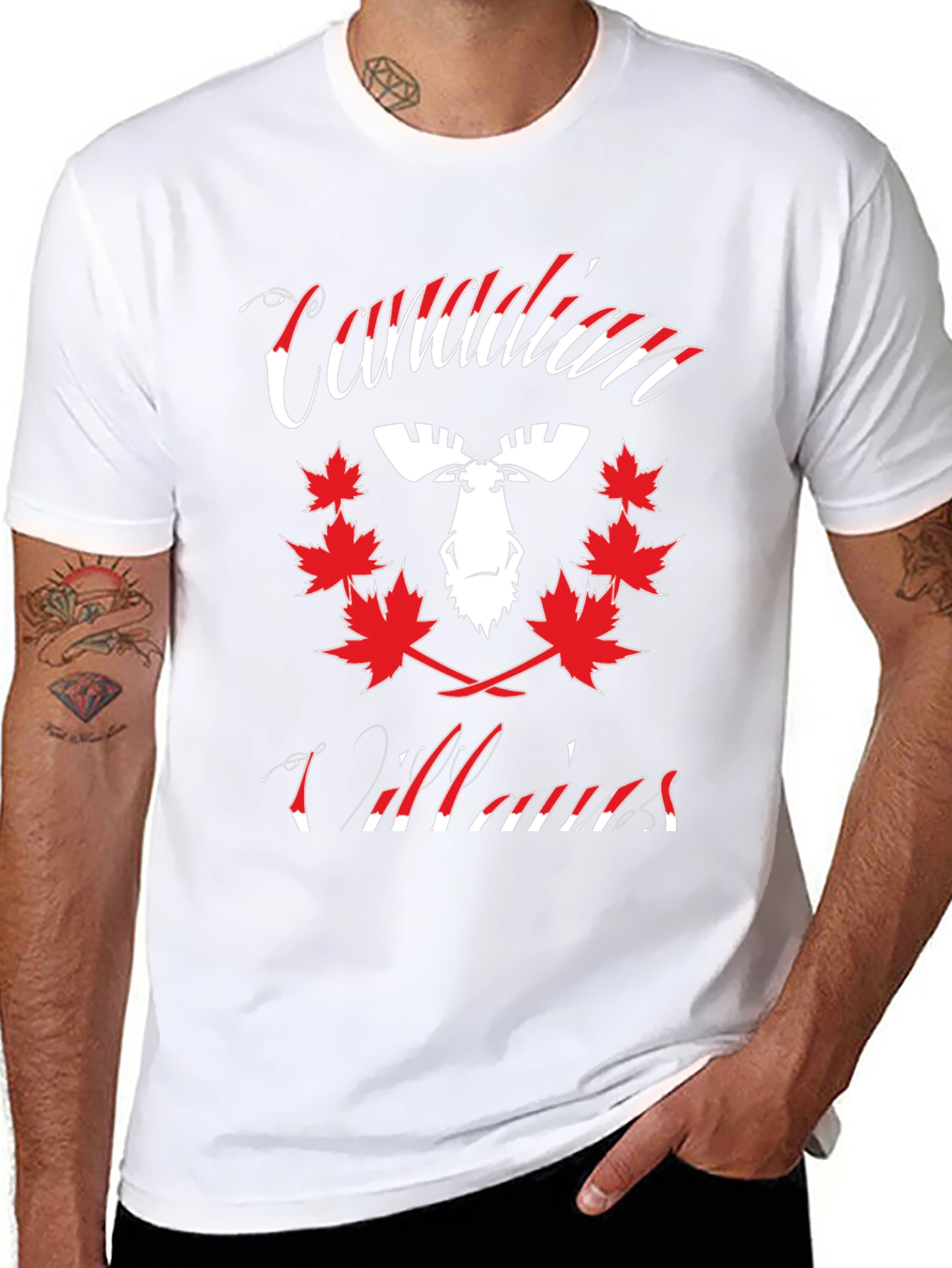 Canadian Villains Moose T-Shirt - Unique Design