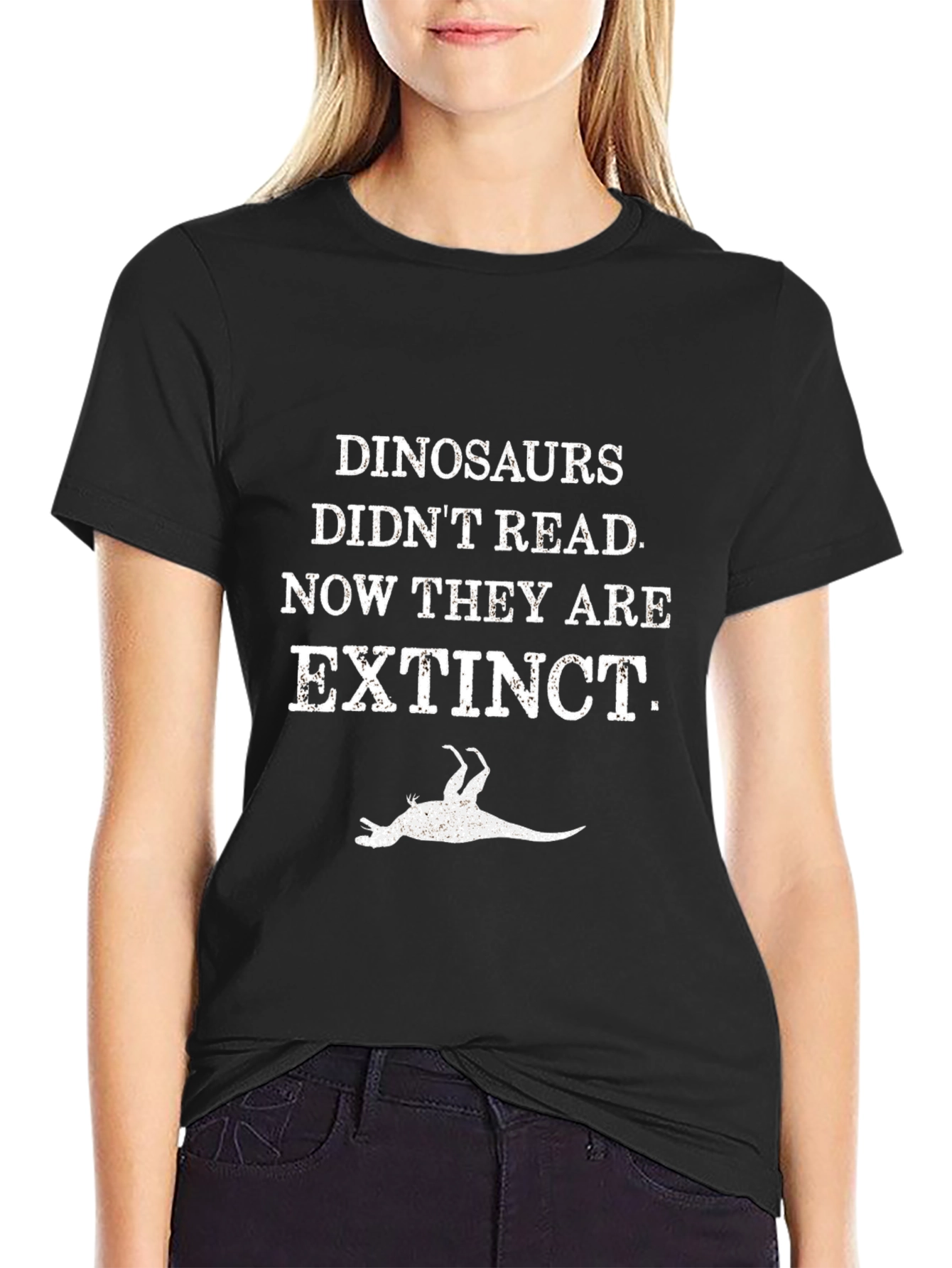 Dinosaurs Didnt Read T-Shirt