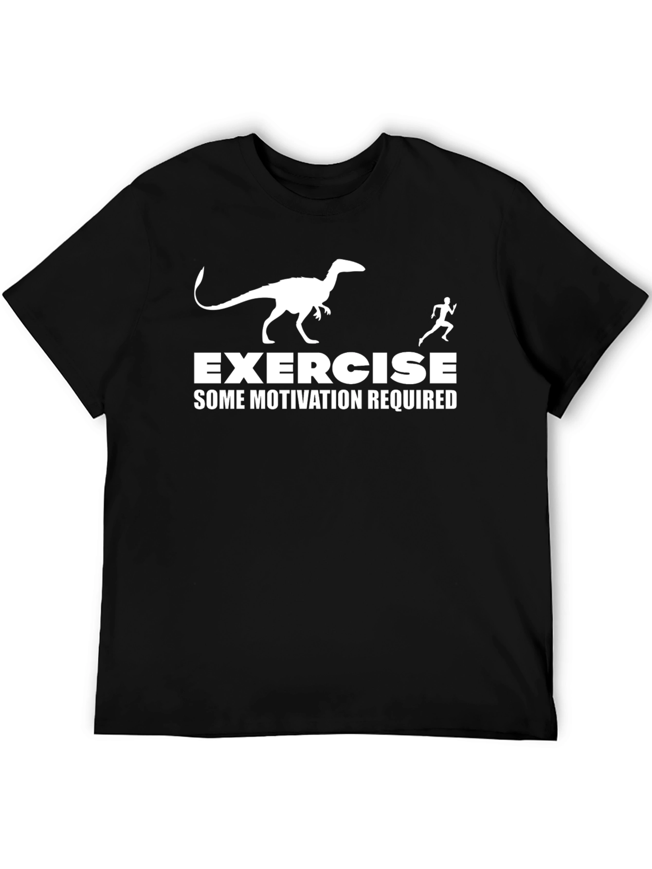Exercise Some Motivation Required Black T-Shirt