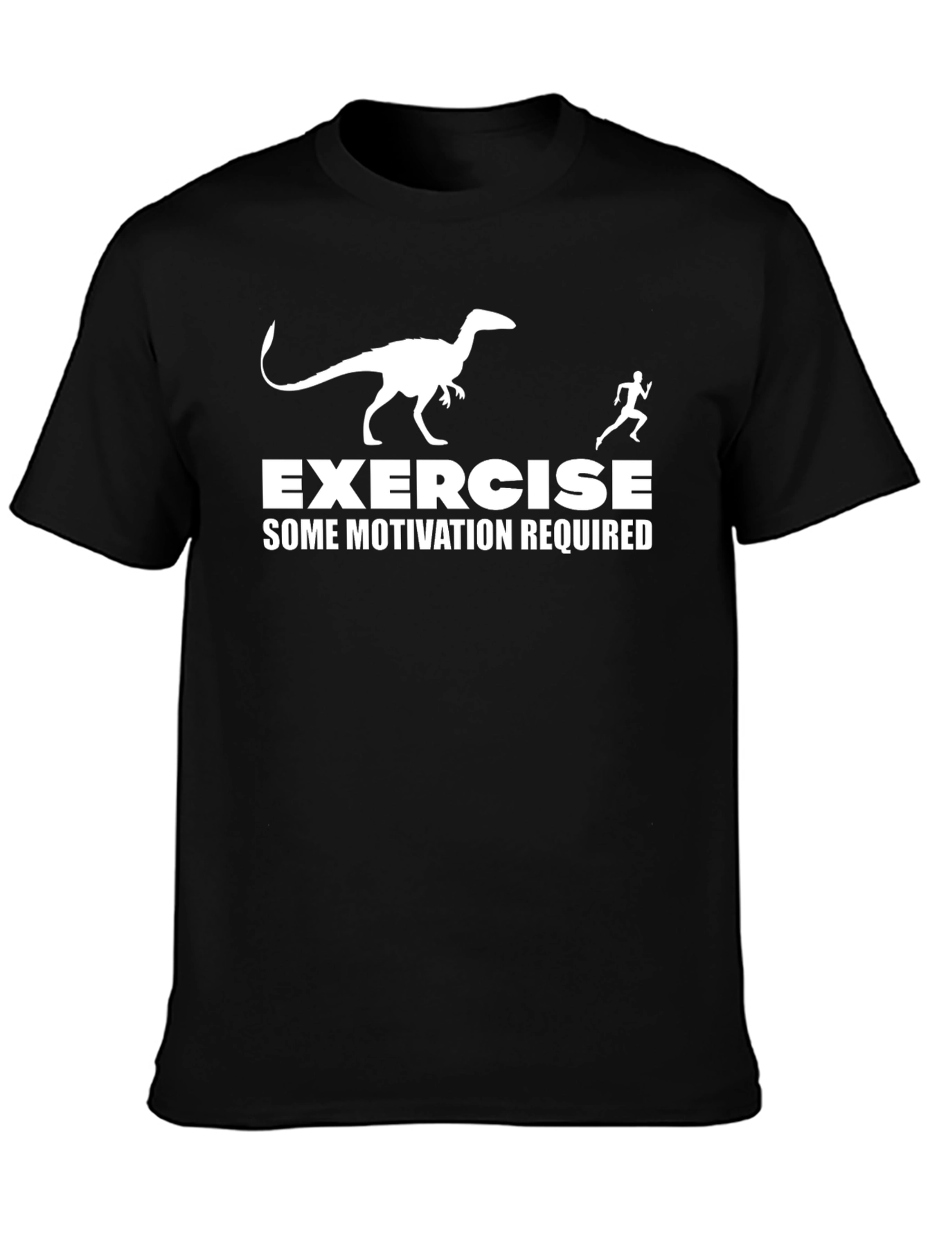Exercise Some Motivation Required Black T-Shirt