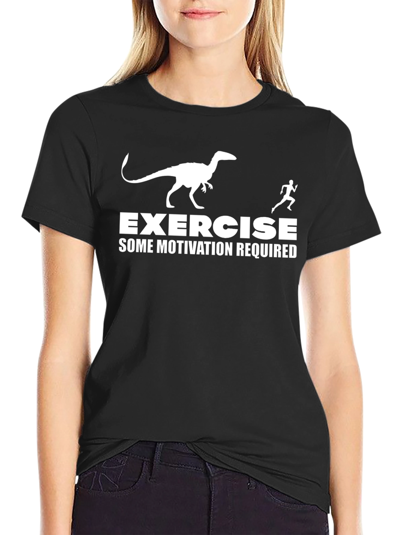 Exercise Some Motivation Required Black T-Shirt