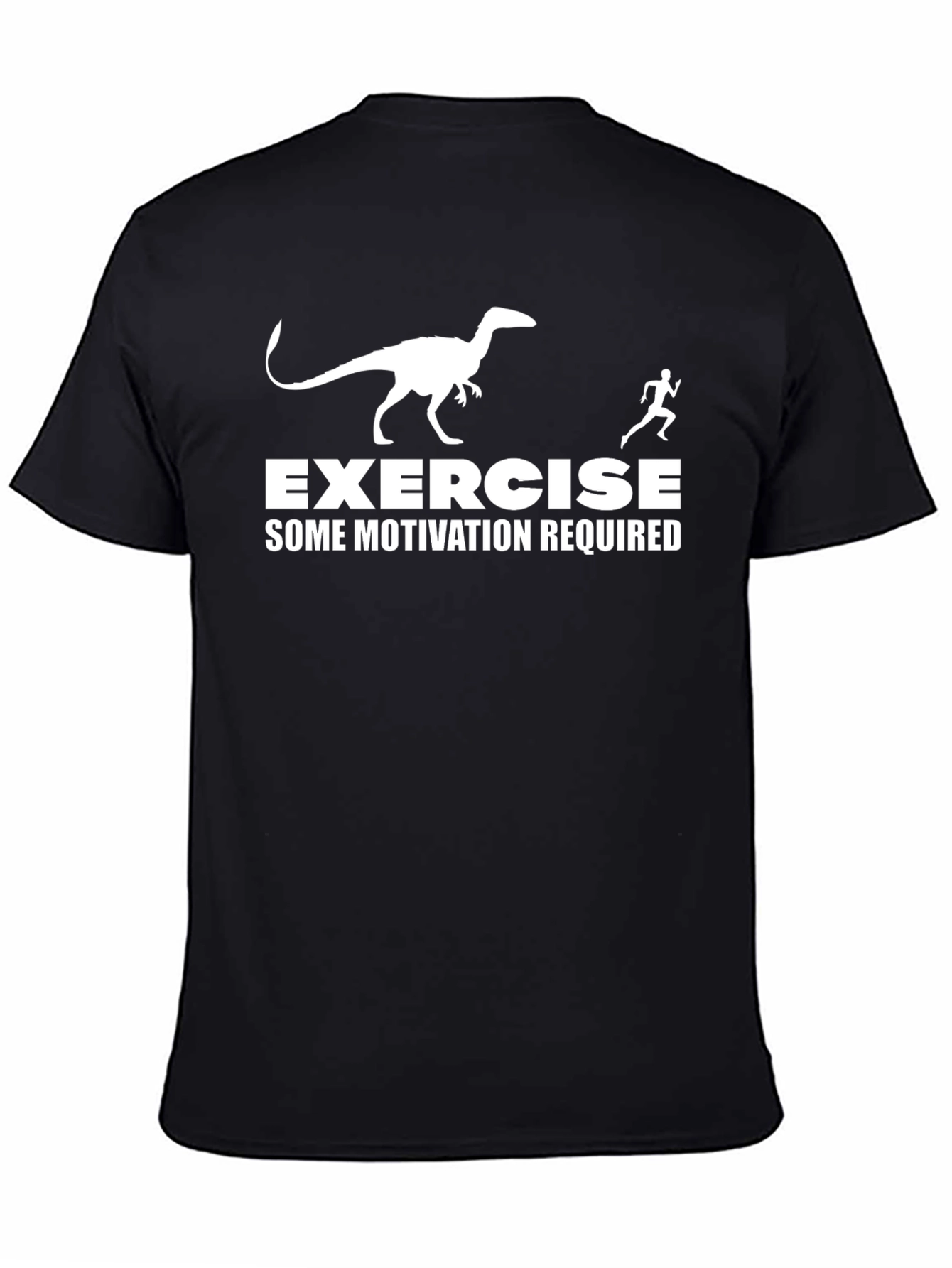 Exercise Some Motivation Required Black T-Shirt