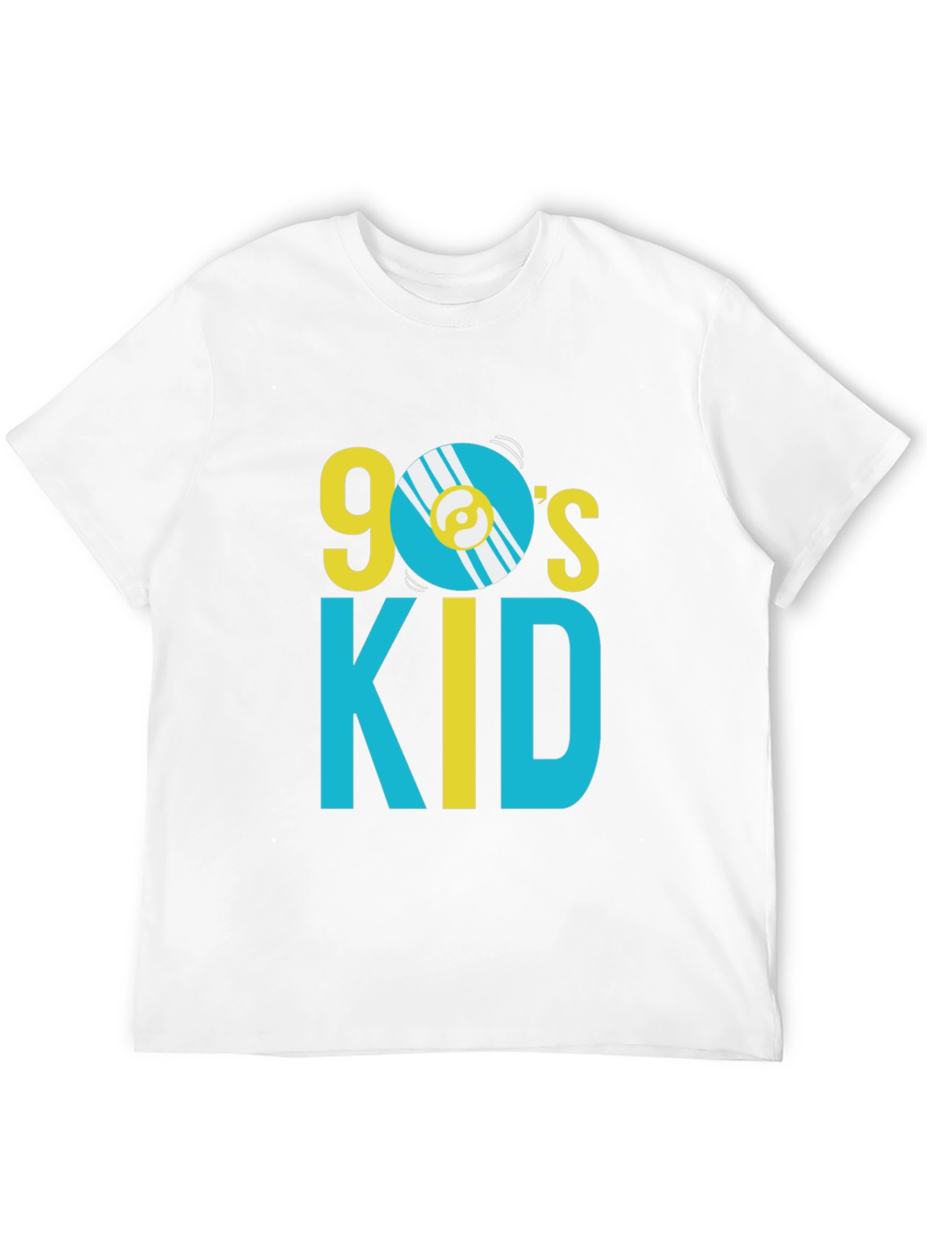 90s Kid Graphic Print Crew Neck T-Shirt