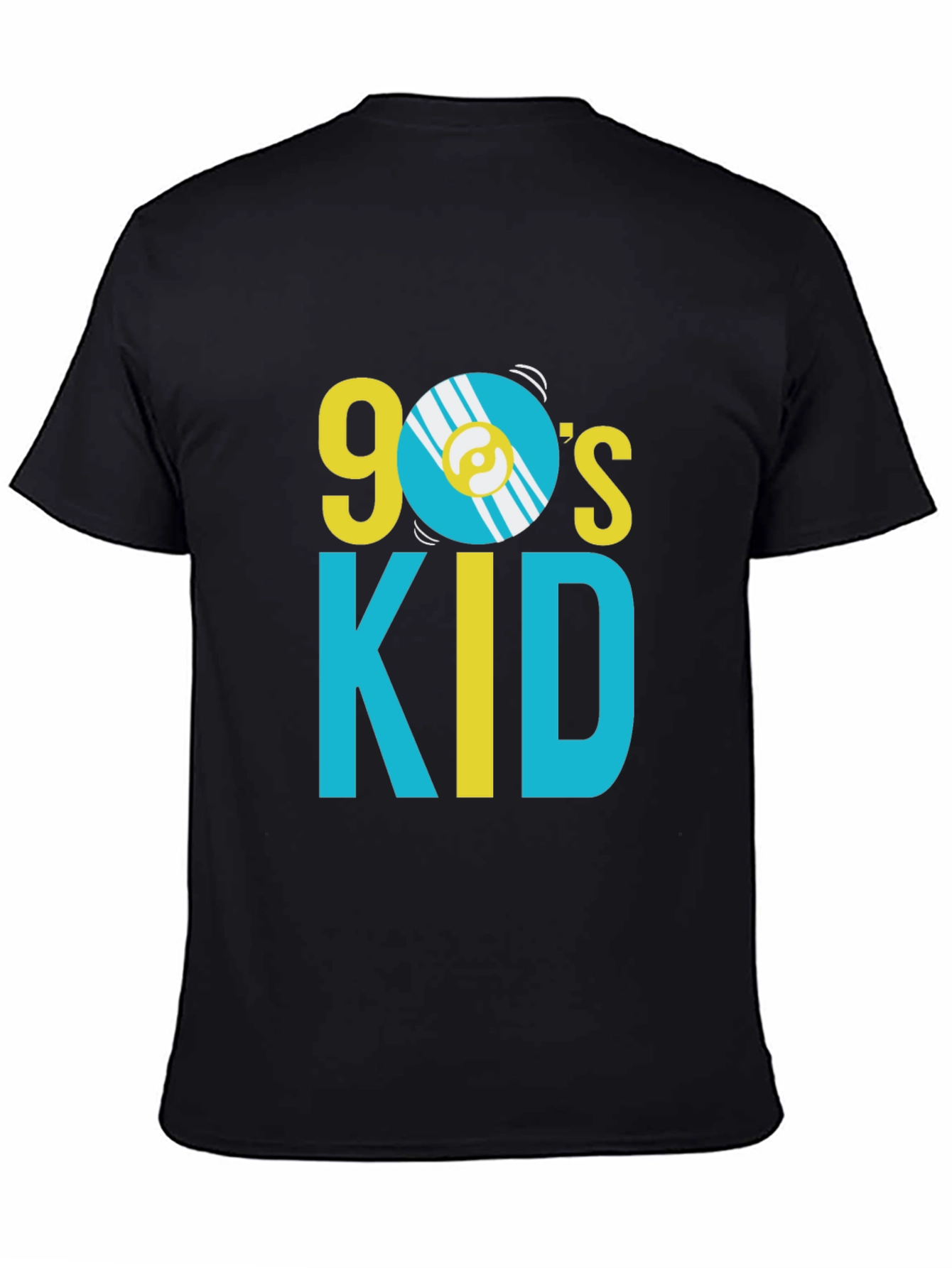 90s Kid Graphic Print Crew Neck T-Shirt
