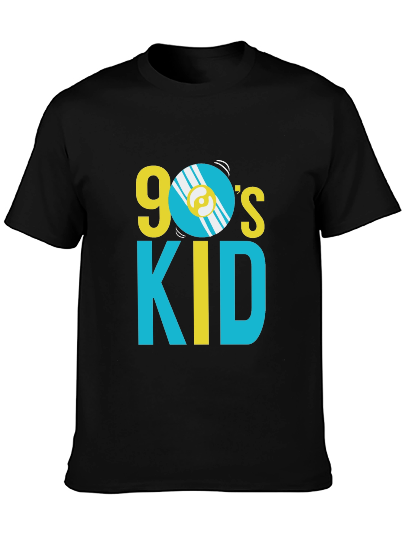 90s Kid Graphic Print Crew Neck T-Shirt
