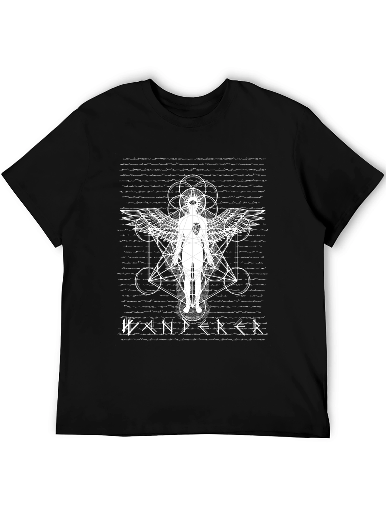 Wanderer Graphic Tee - Spiritual Geometric Design