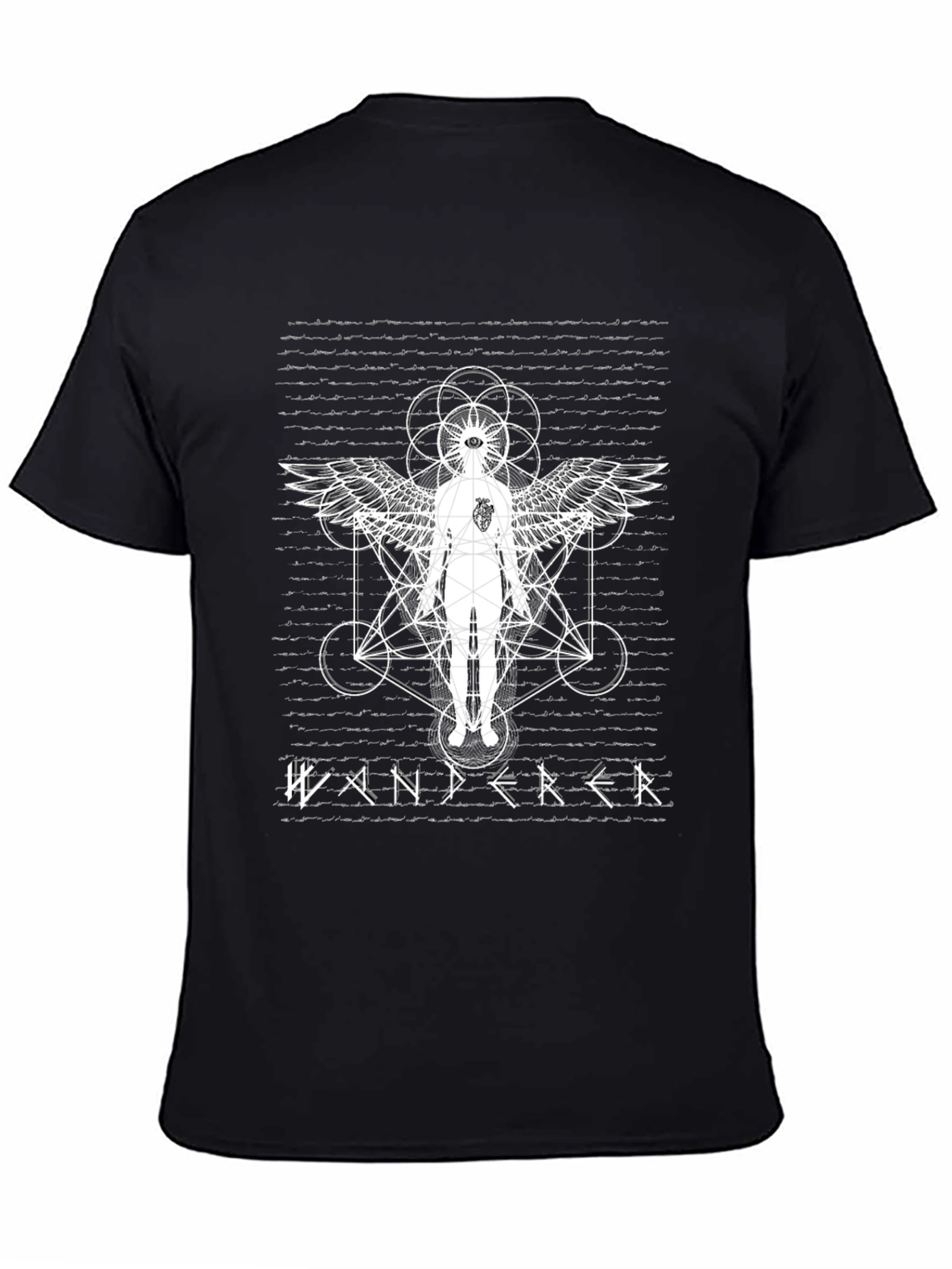 Wanderer Graphic Tee - Spiritual Geometric Design