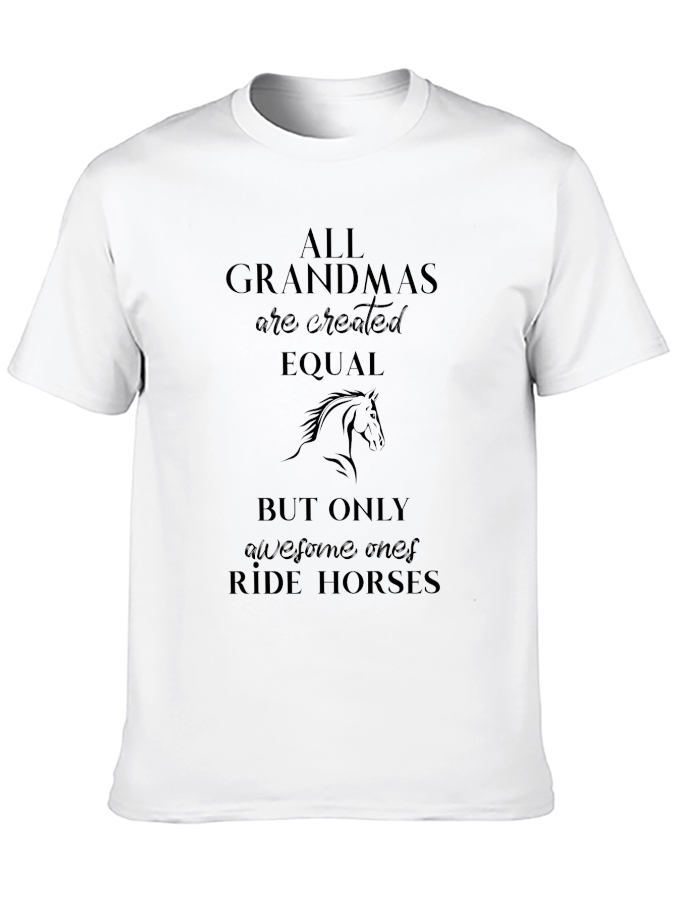 Grandma Horse Rider Graphic Tee