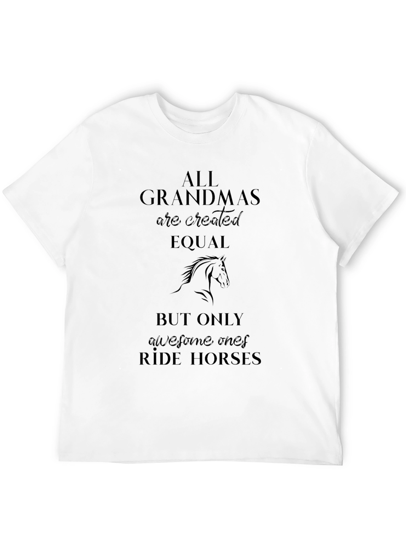 Grandma Horse Rider Graphic Tee