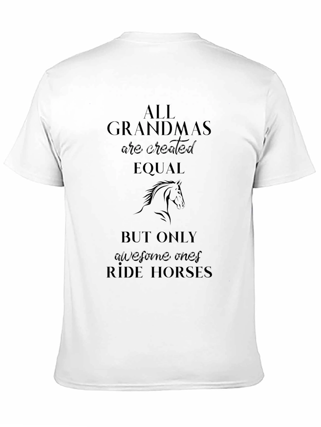 Grandma Horse Rider Graphic Tee
