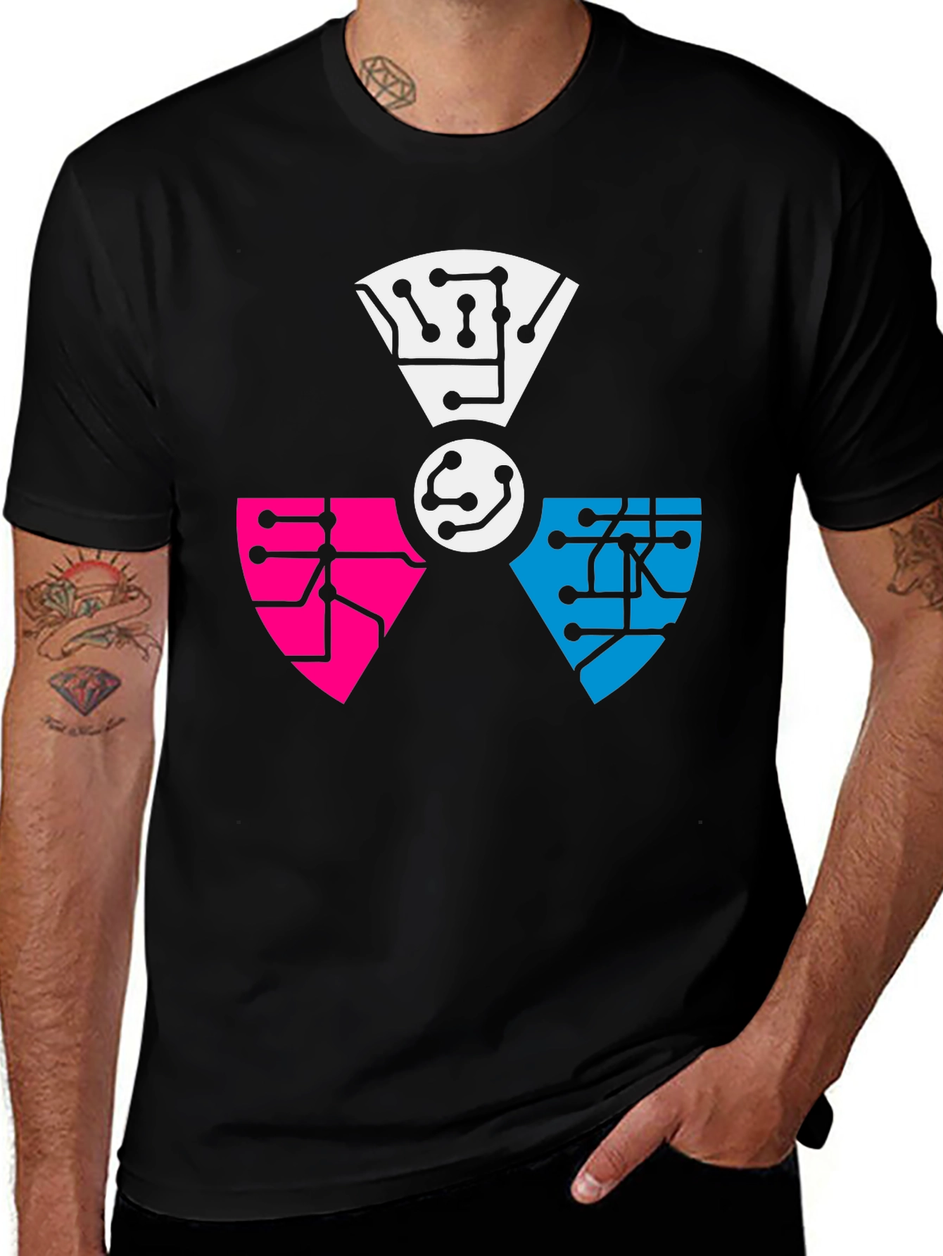 Circuit Board Radiation Symbol T-Shirt