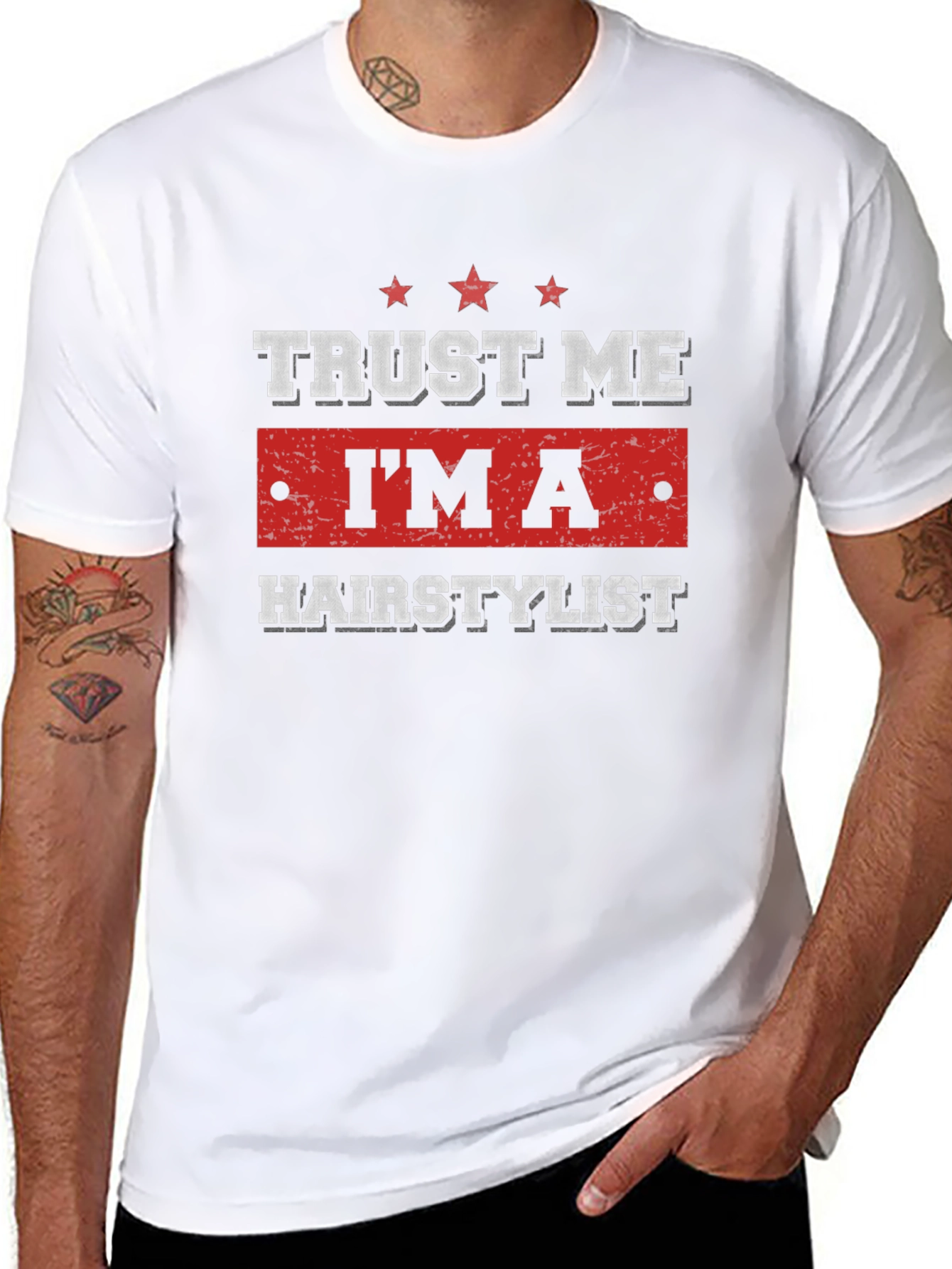 Trust Me Im A Hairstylist Black T-Shirt