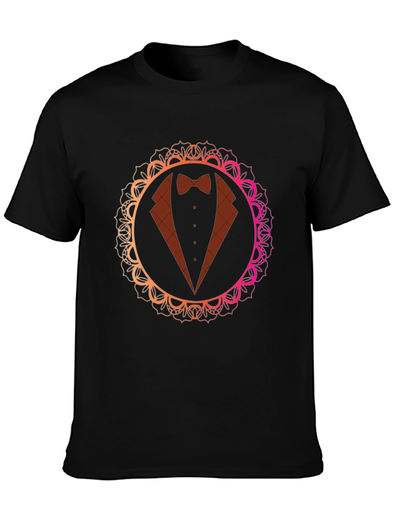 Elegant Tuxedo Mandala T-Shirt