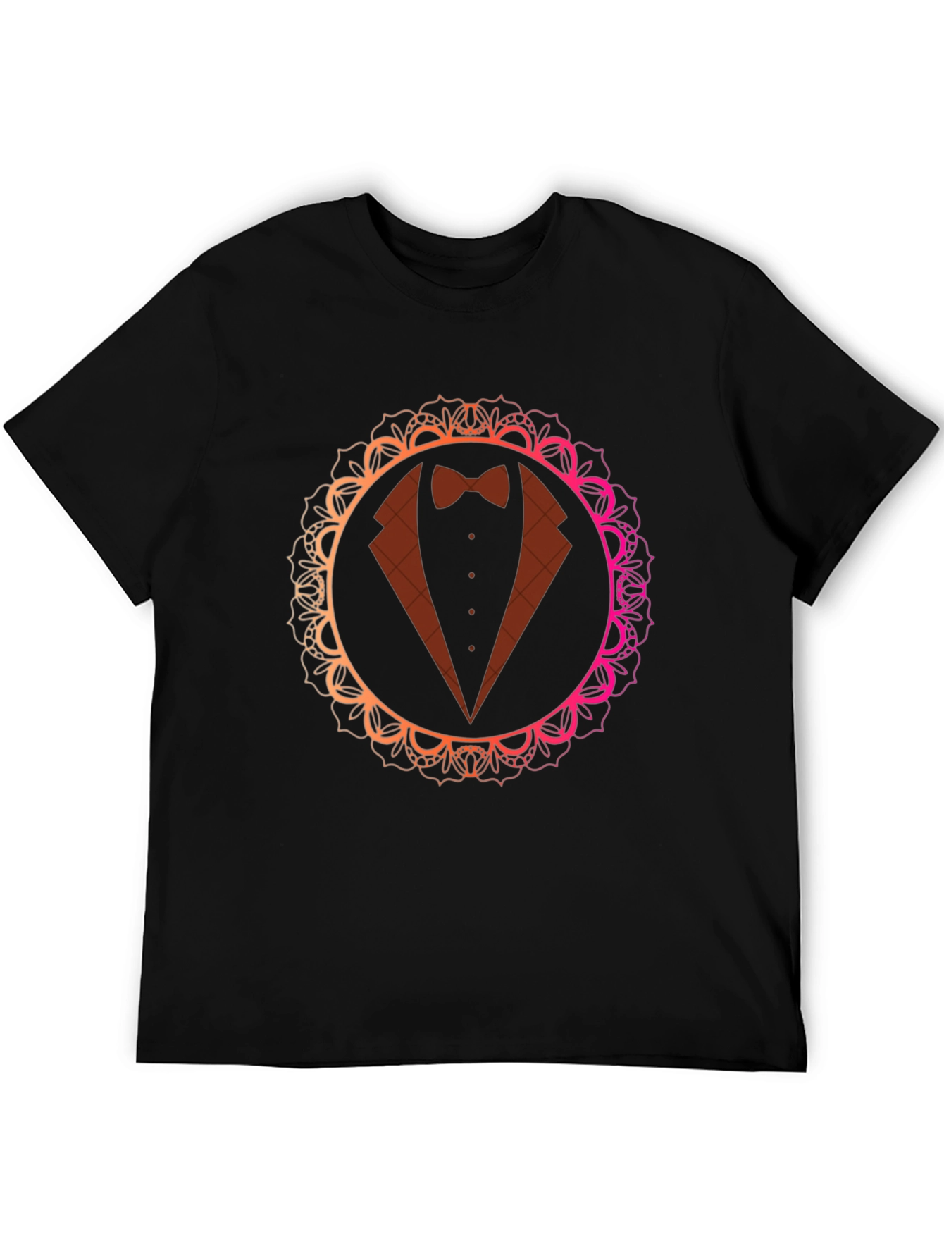 Elegant Tuxedo Mandala T-Shirt