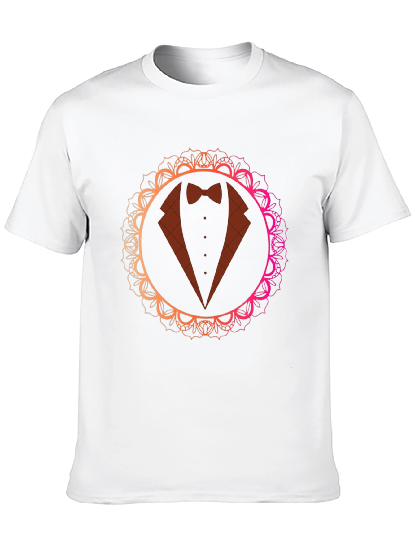 Elegant Tuxedo Mandala T-Shirt