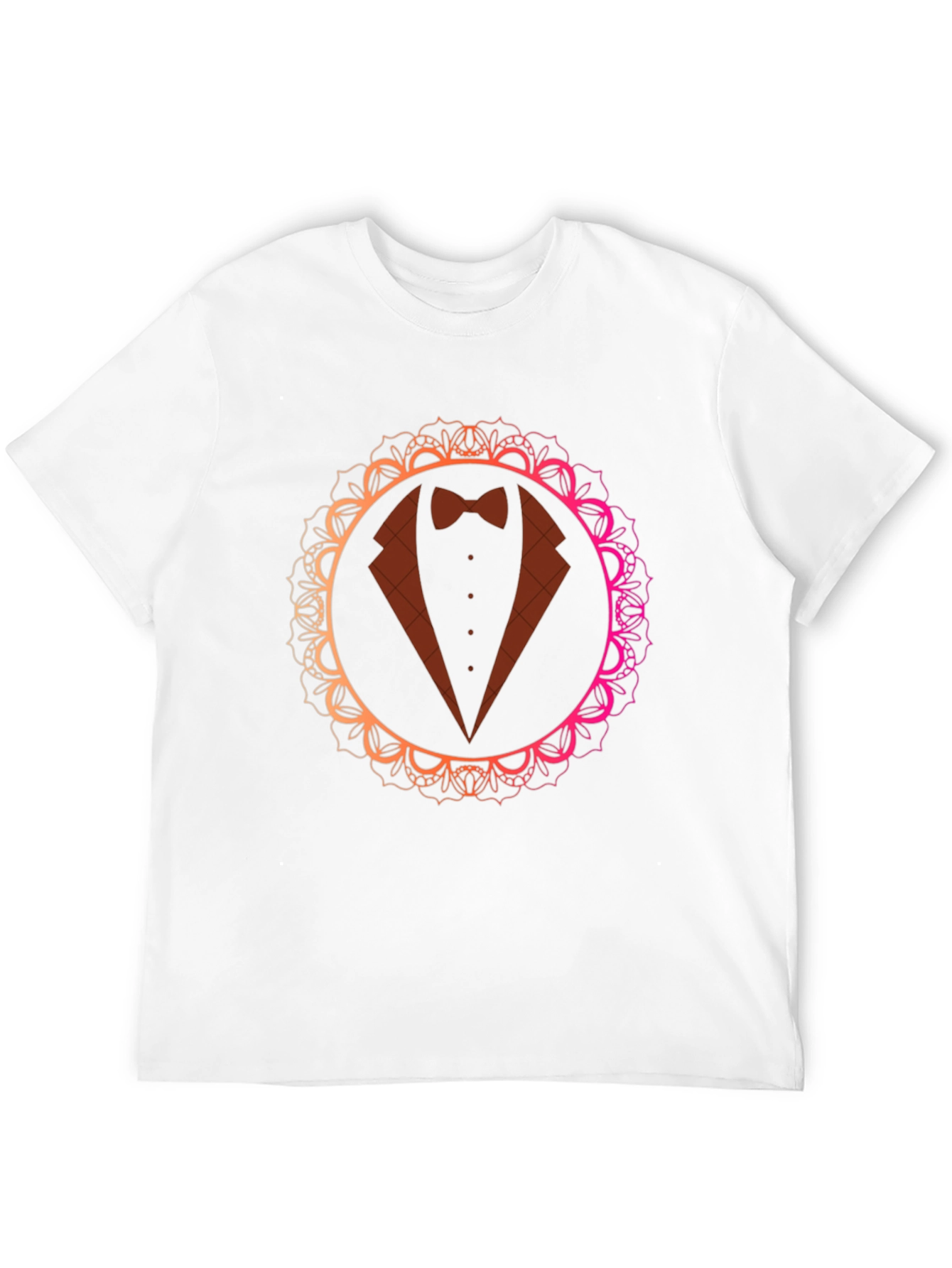 Elegant Tuxedo Mandala T-Shirt