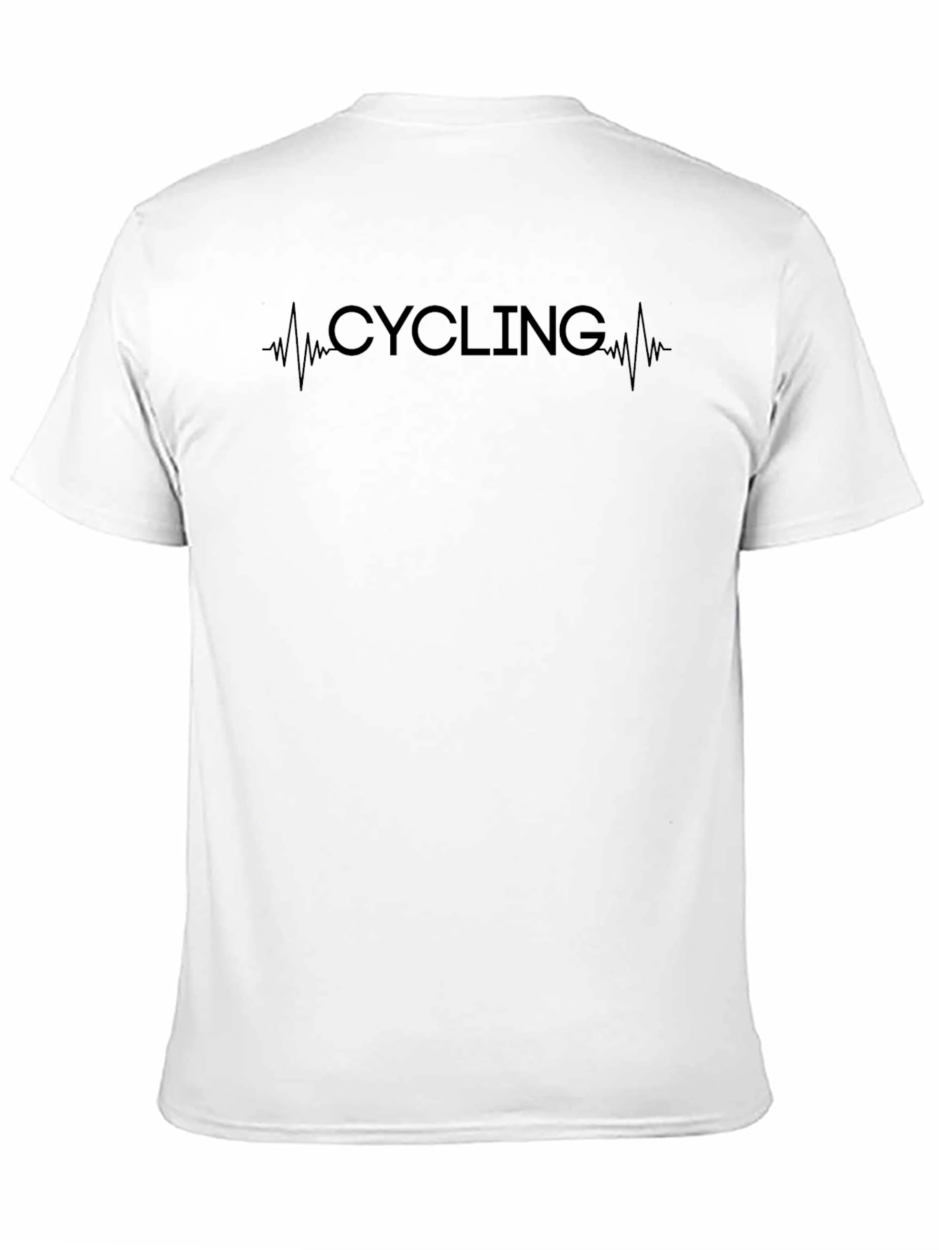 Cycling Heartbeat T-Shirt - Black