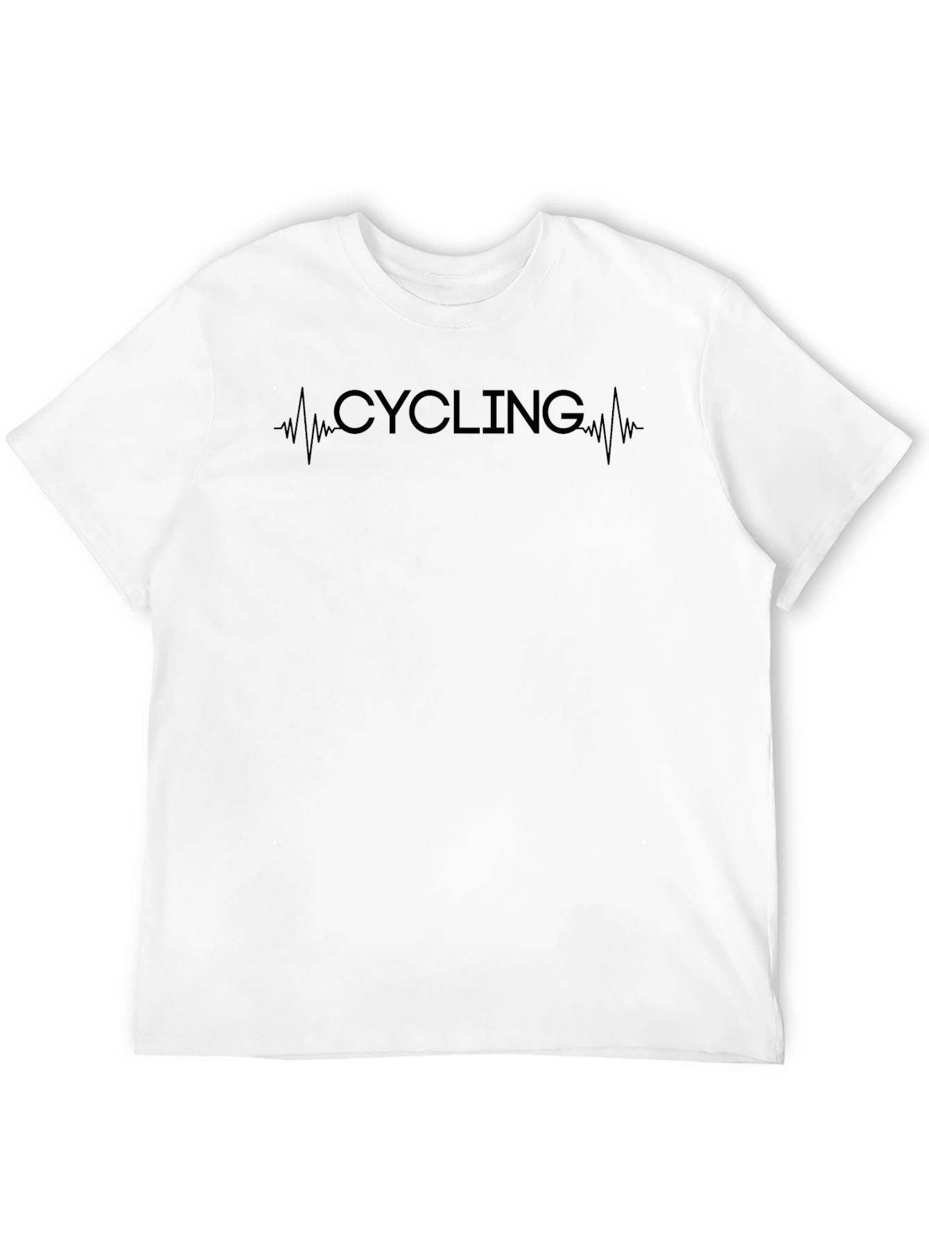 Cycling Heartbeat T-Shirt - Black