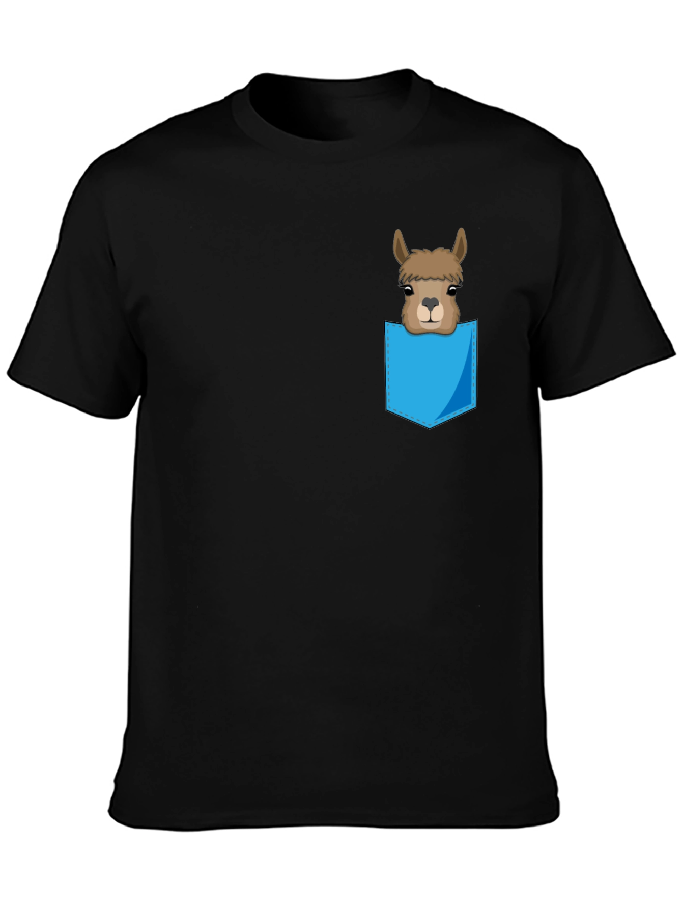 Llama Pocket Tee - Fun Graphic T-Shirt