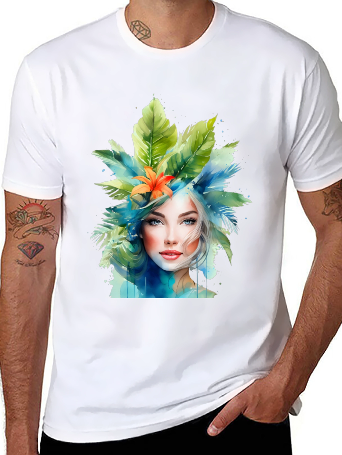 Tropical Watercolor Graphic Tee