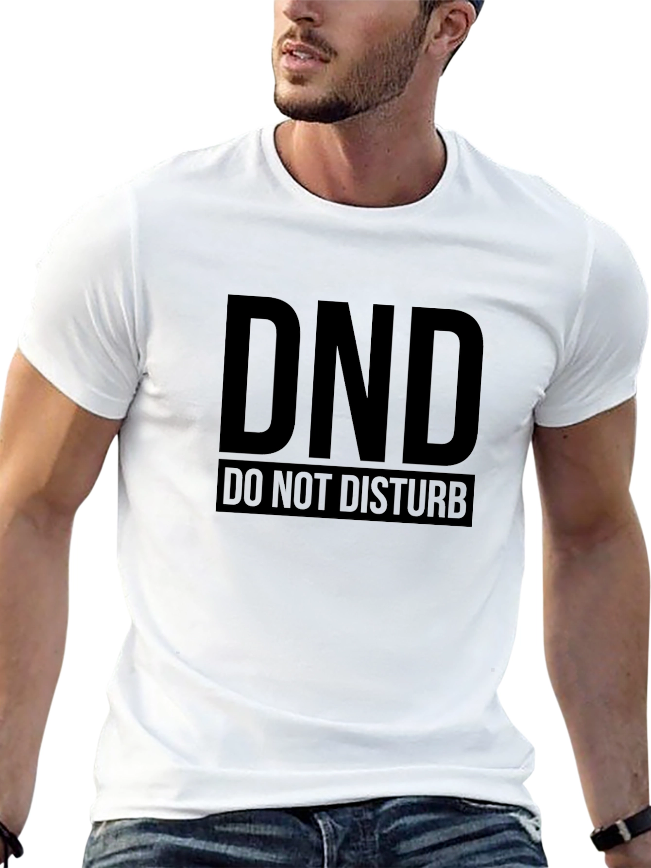 DND Do Not Disturb Black T-Shirt