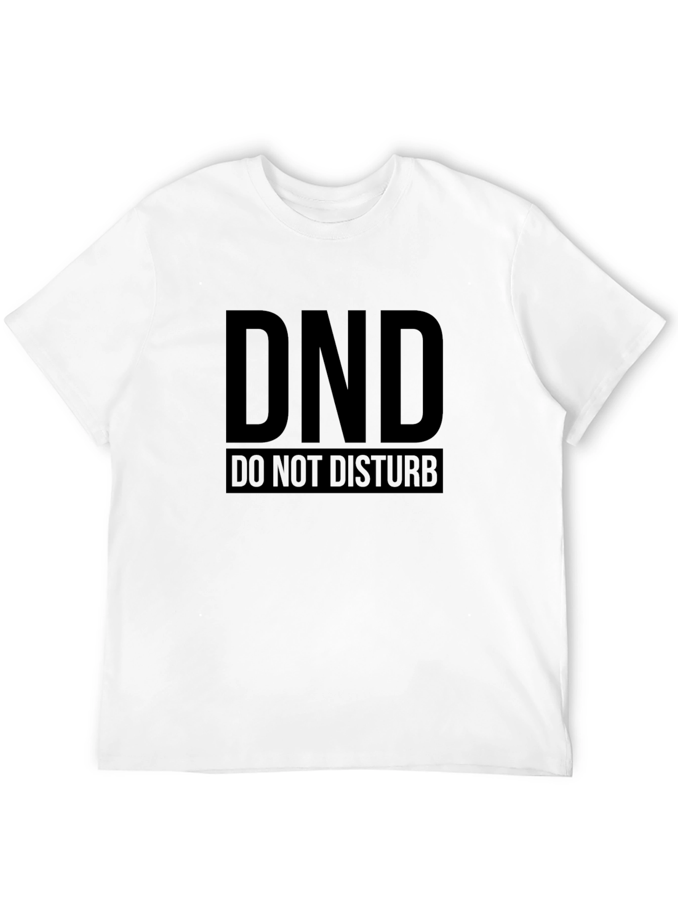 DND Do Not Disturb Black T-Shirt