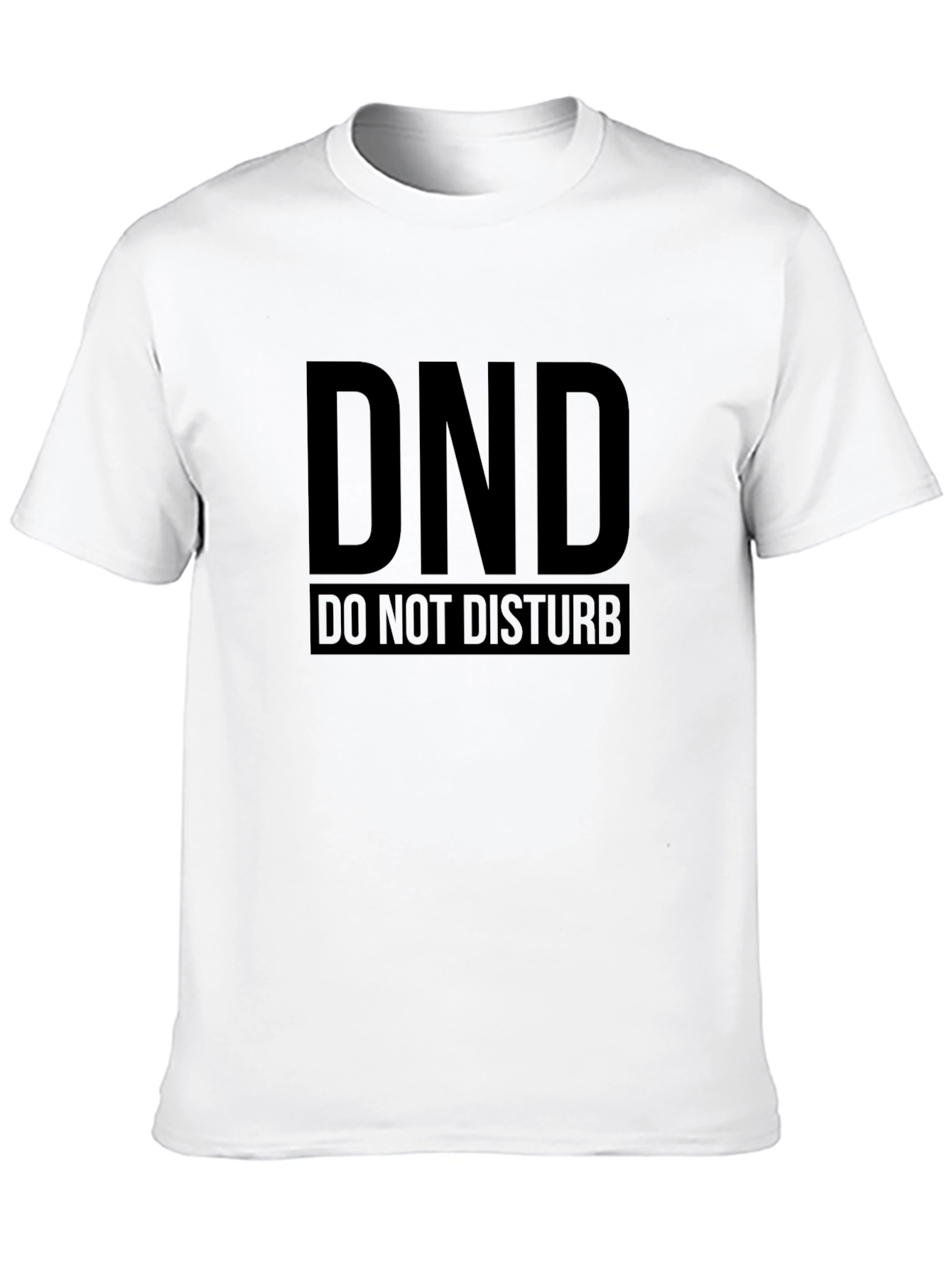 DND Do Not Disturb Black T-Shirt