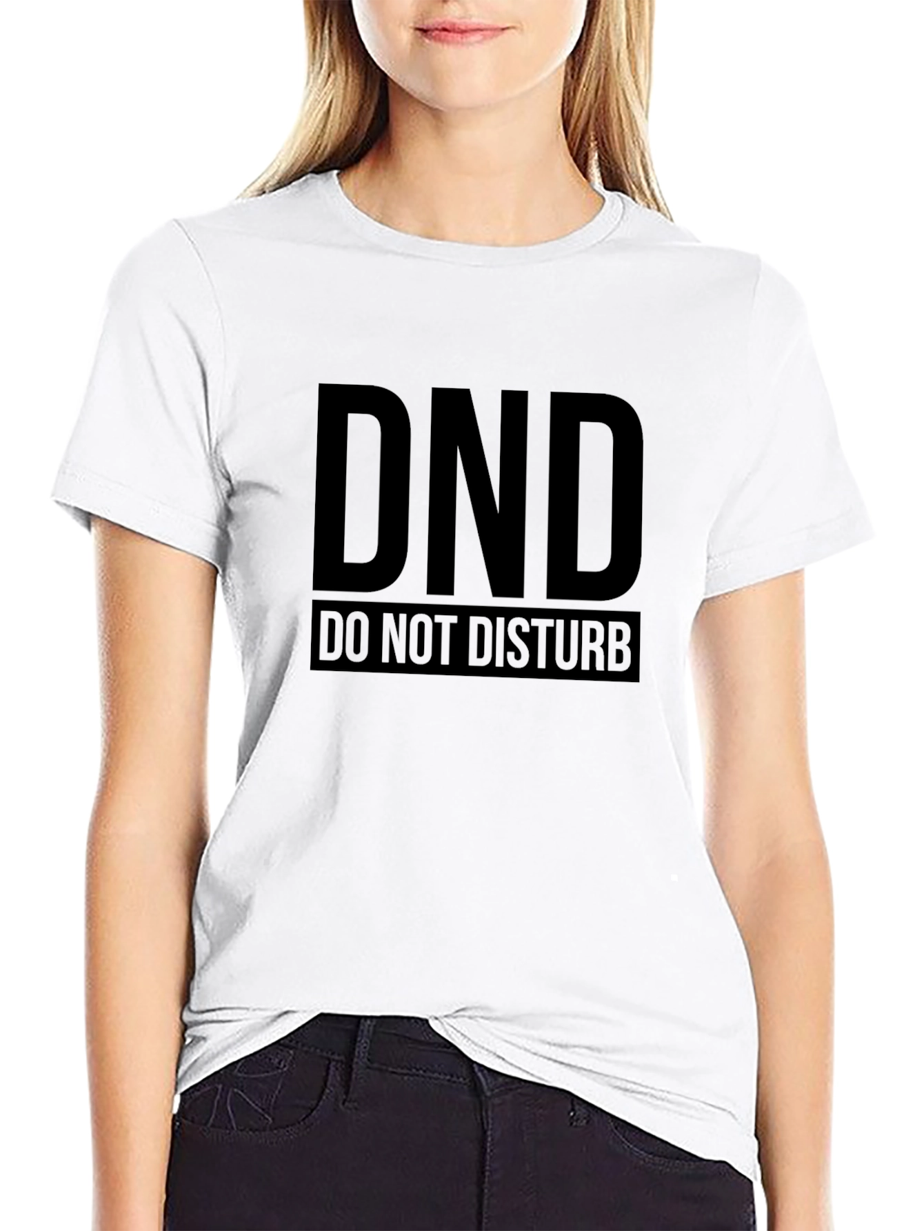 DND Do Not Disturb Black T-Shirt