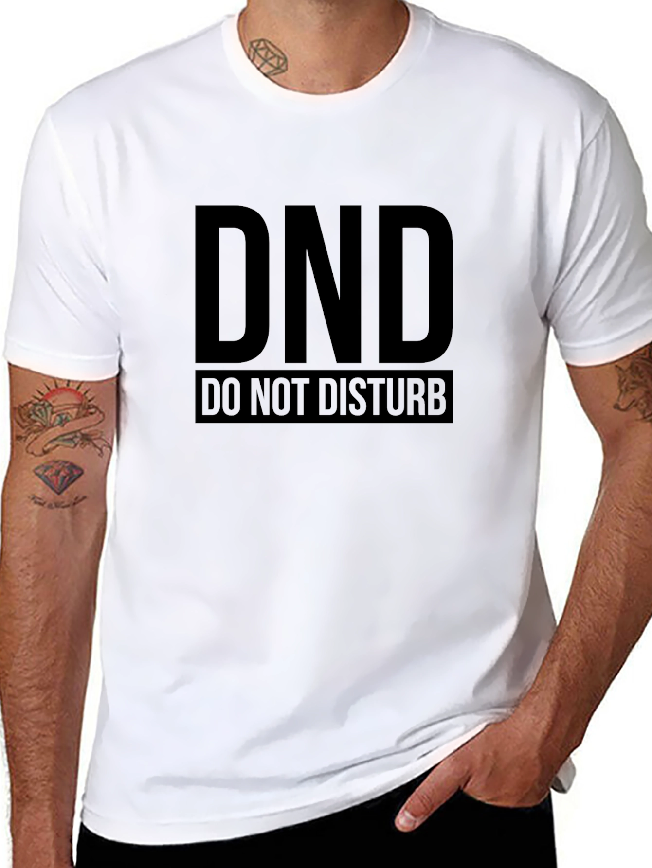 DND Do Not Disturb Black T-Shirt